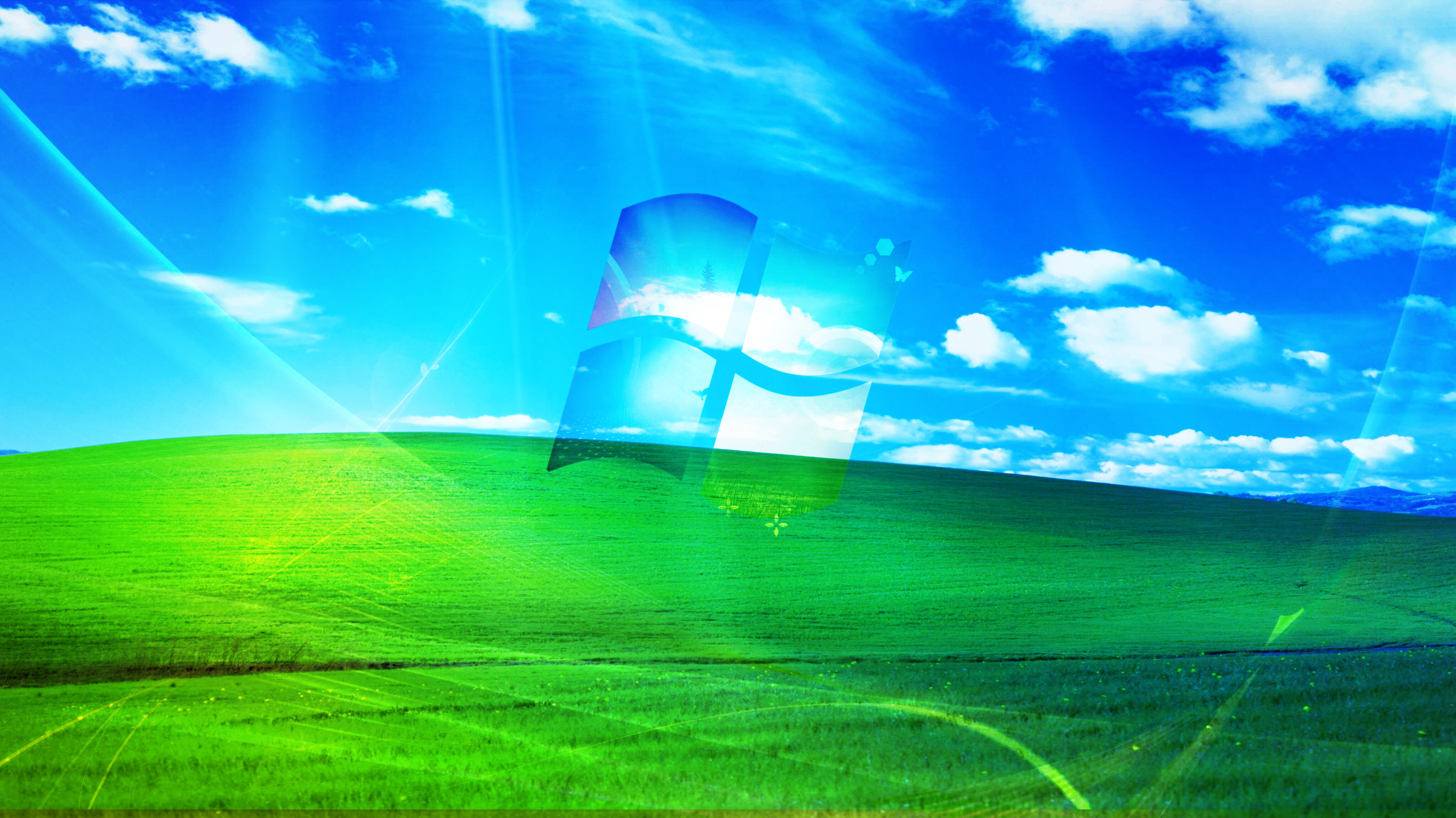 I combined windows xp, vista and 7's default desktop background into 1 but i made 3 versions for the 3 operating system