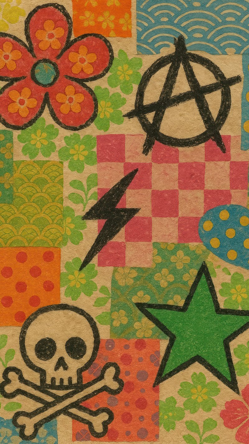 Punk Collage Image Wallpaper