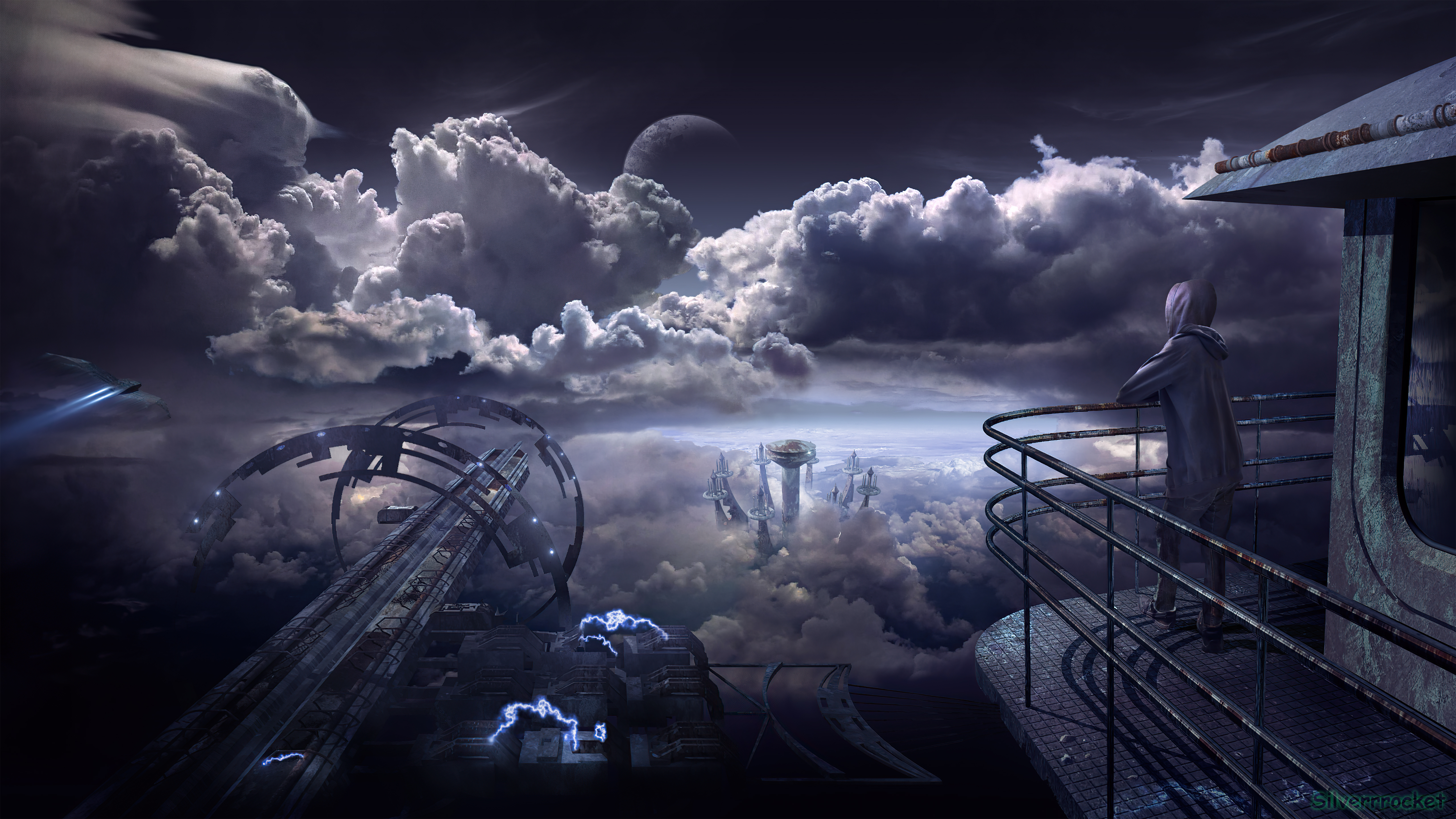 Download Cloud Sci Fi City Sci Fi City 4k Ultra HD Wallpaper