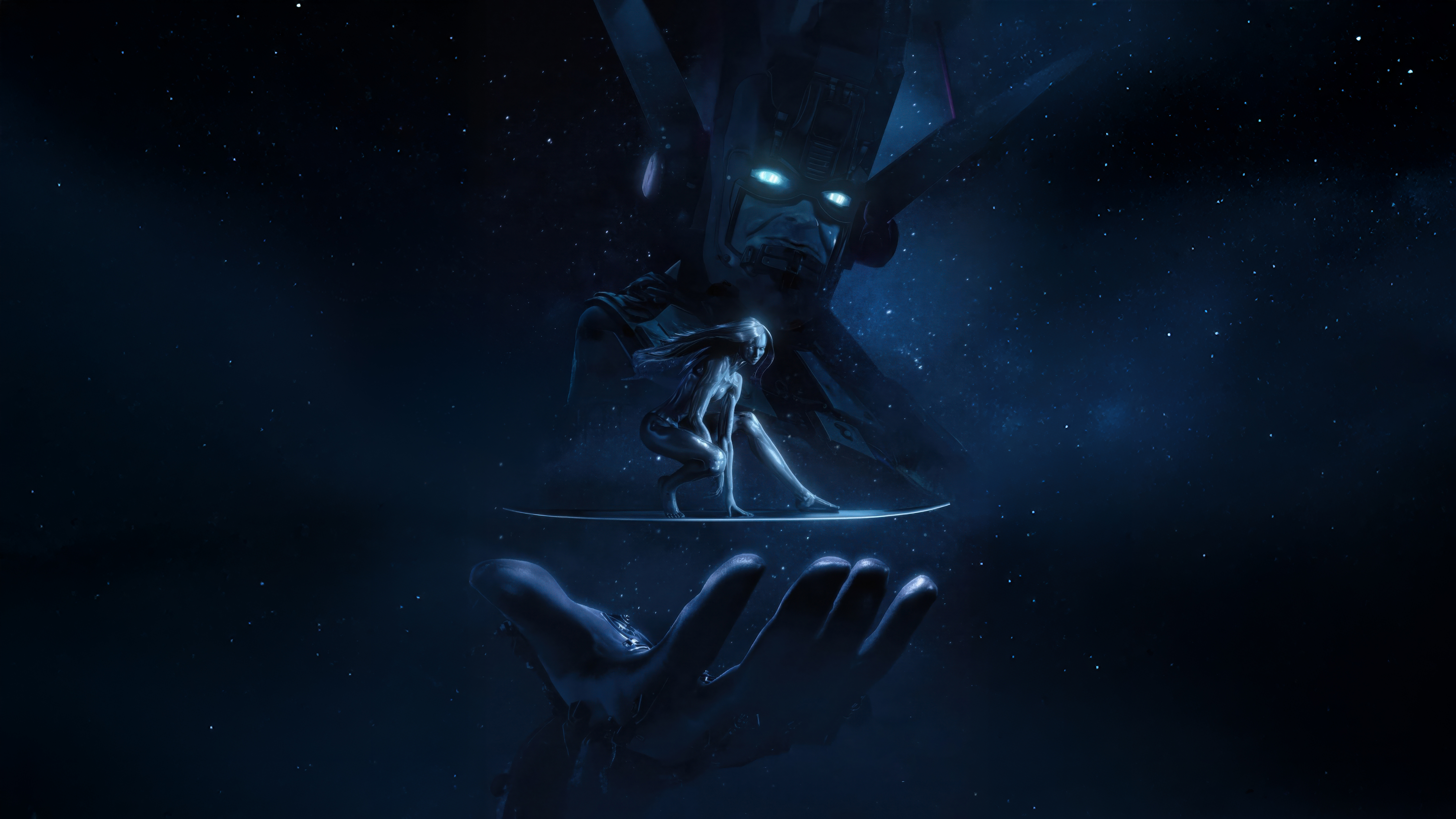 Galactus And Silver Surfer In The Fantastic Four First Steps Wallpaper, HD Superheroes Wallpaper, 4k Wallpaper, Image, Background, Photos and Picture