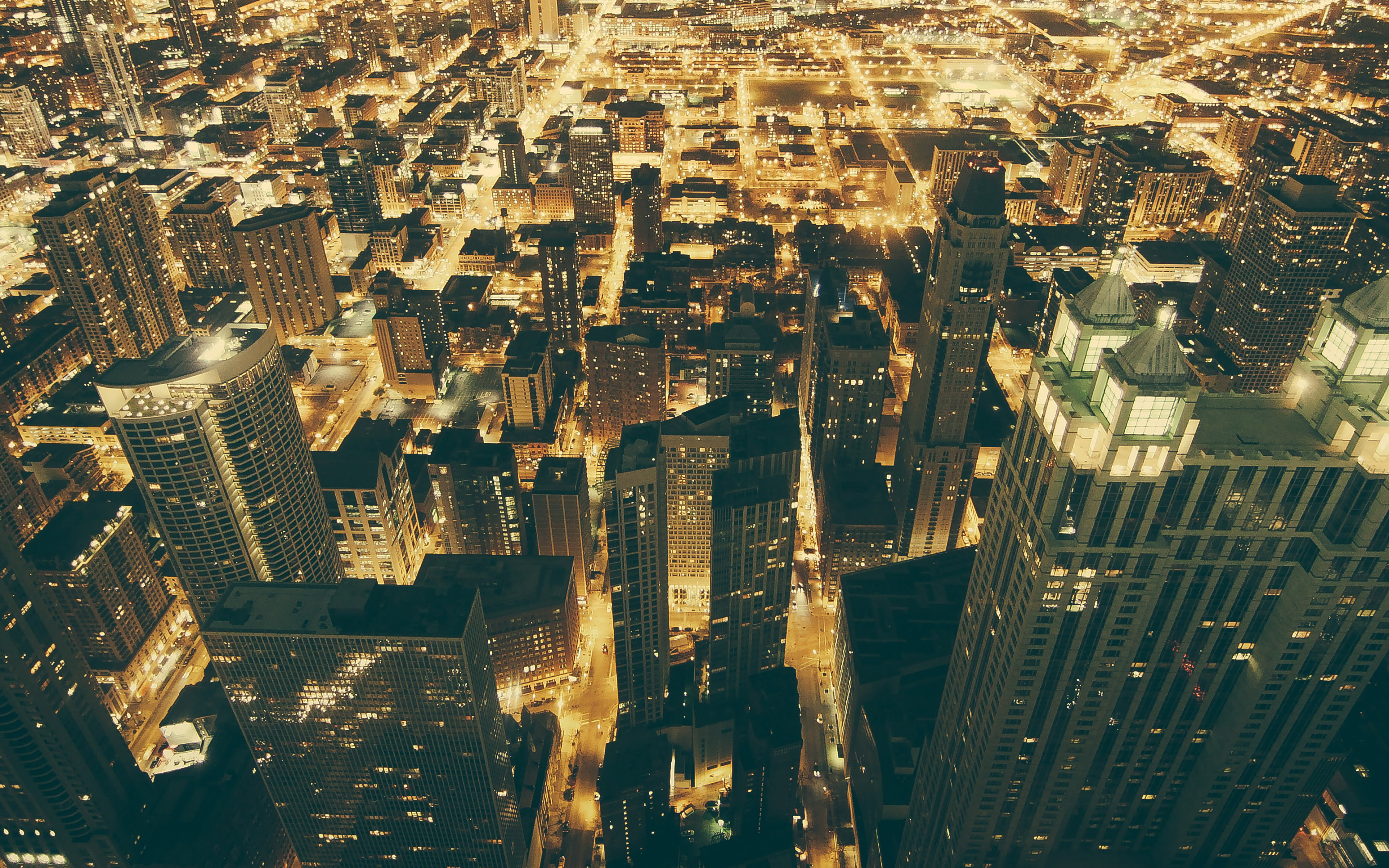 wallpaper for desktop, laptop. chicago night sky city