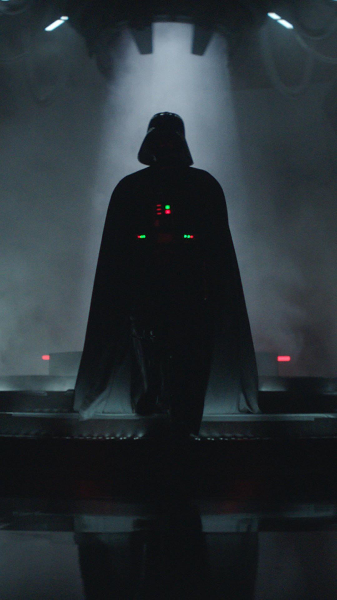I converted this picture of Darth Vader into a phone wallpaper
