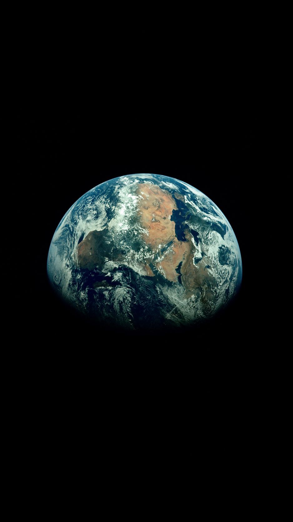 Download Wallpaper 938x1668 Earth, Planet, Shadow, Black, Space Iphone 8 7 6s 6 For Parallax HD Background