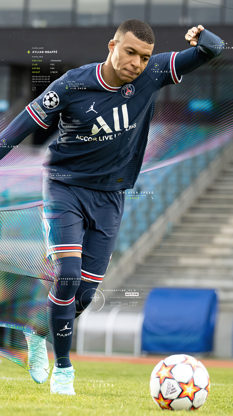 Kylian Mbappe Fifa 2022 iPhone 6, iPhone 6S, iPhone 7 , HD 4k Wallpaper, Image, Background, Photos and Picture