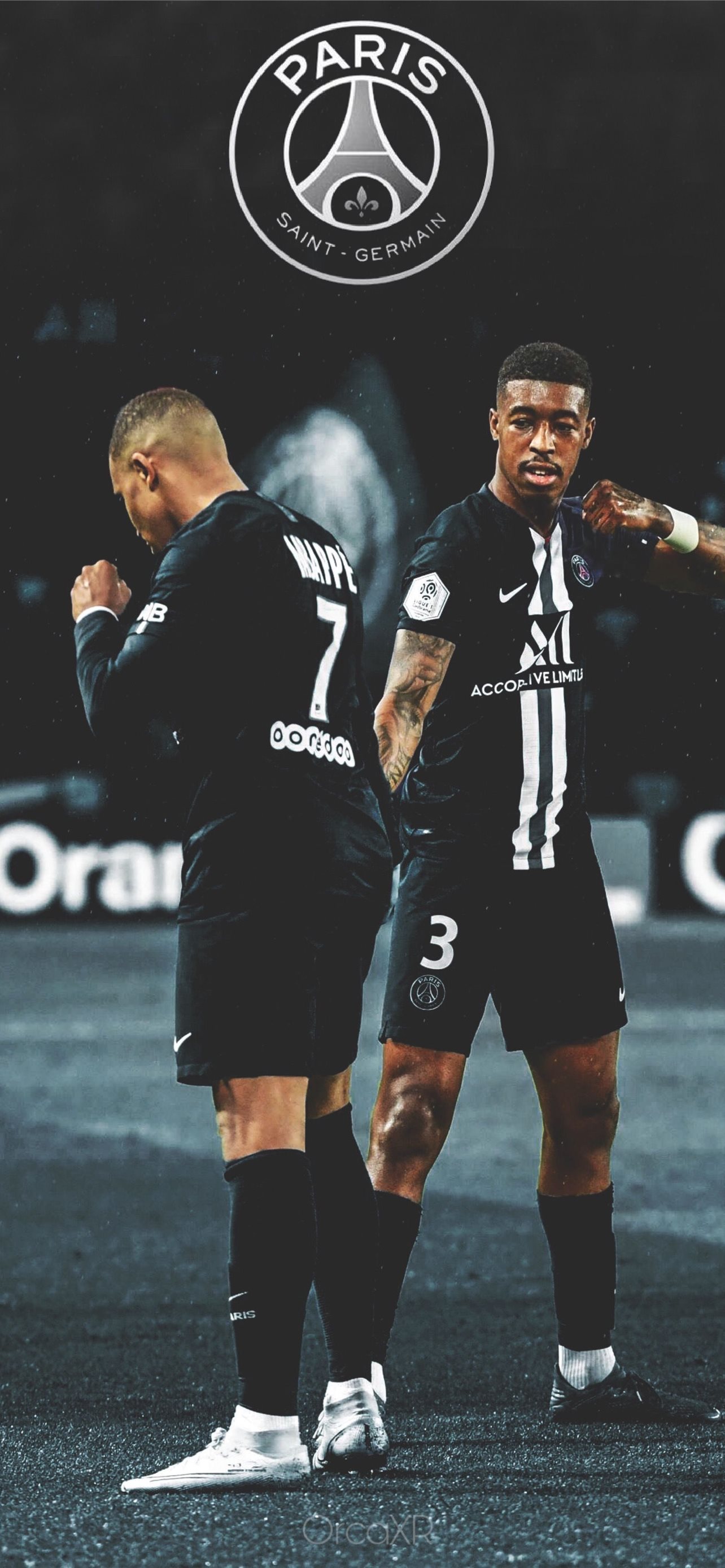 Kylian Mbappe Presnel Kimpembe iPhone Wallpaper Free Download
