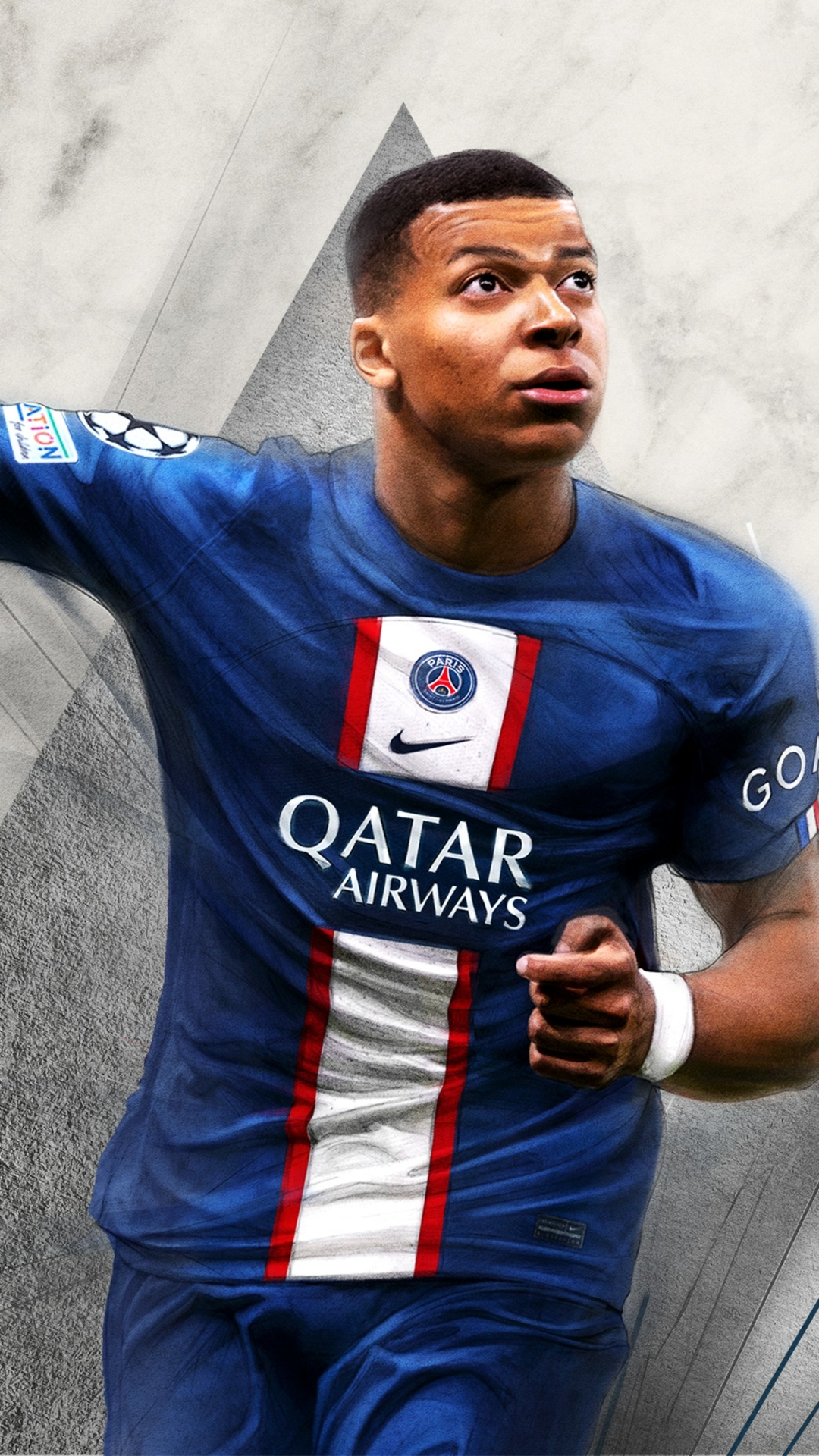 Kylian Mbappé Phone Wallpaper