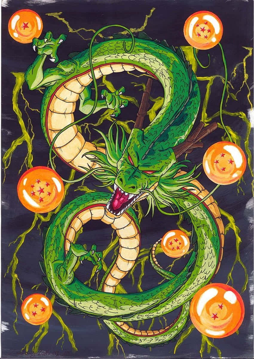 Download Shenron Dragon Ball Summoning Artwork Wallpaper