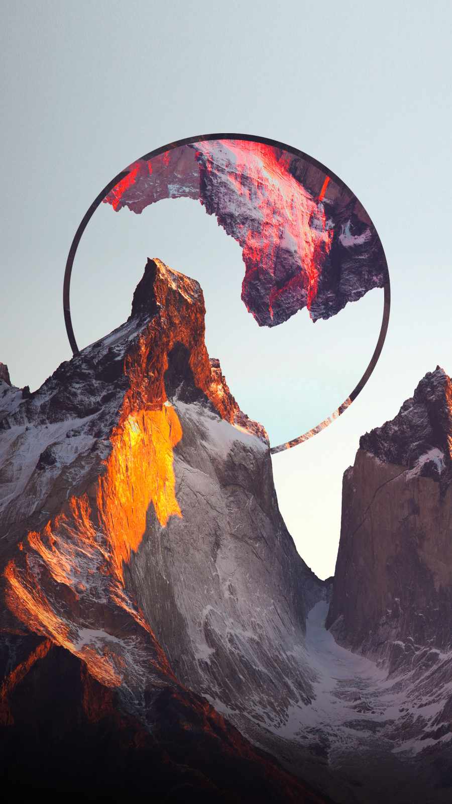 Burning Mountains iPhone 13 Wallpaper