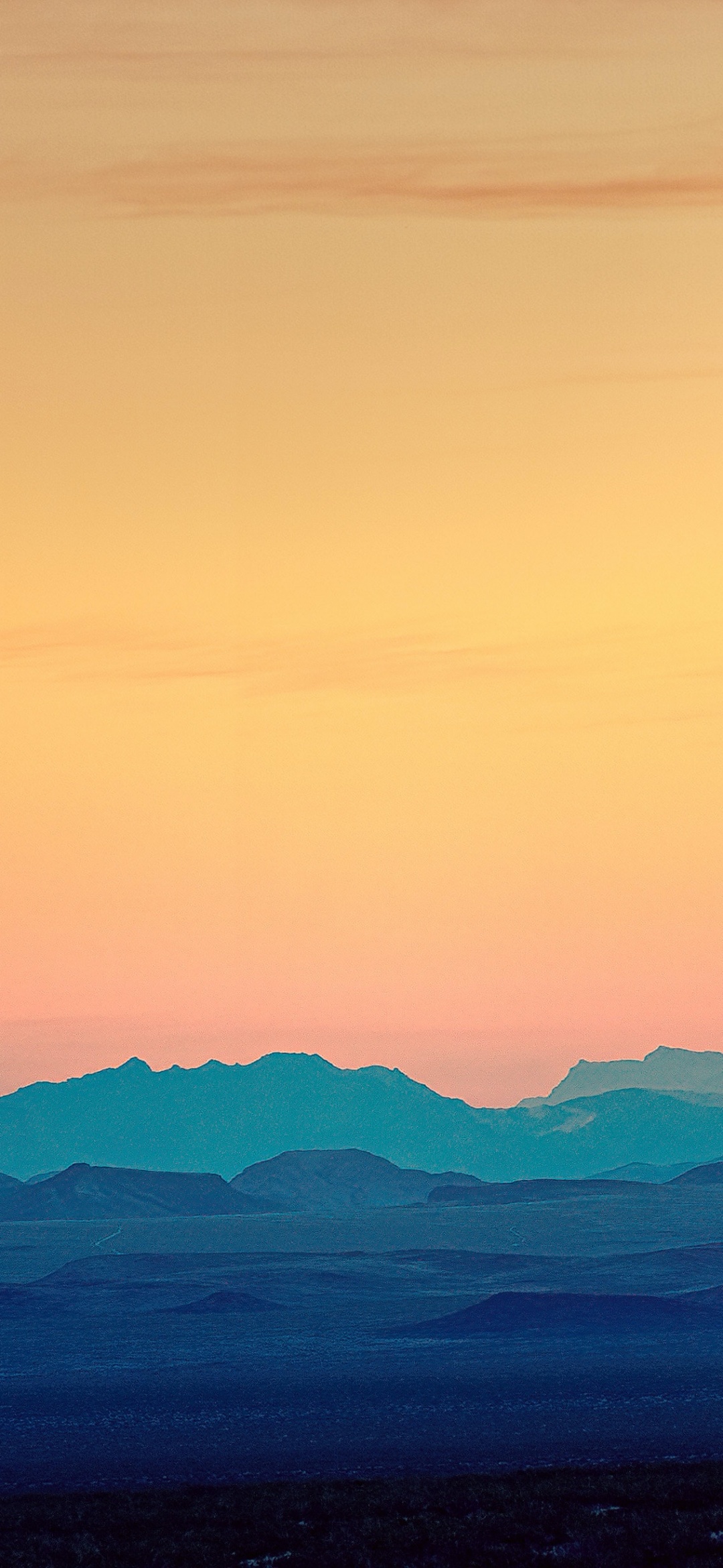 Mountains Wallpaper 4K, Landscape, Evening sky, Dusk