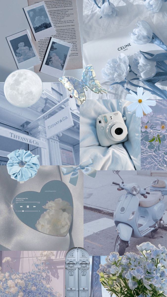 A Lighter Blue Collage