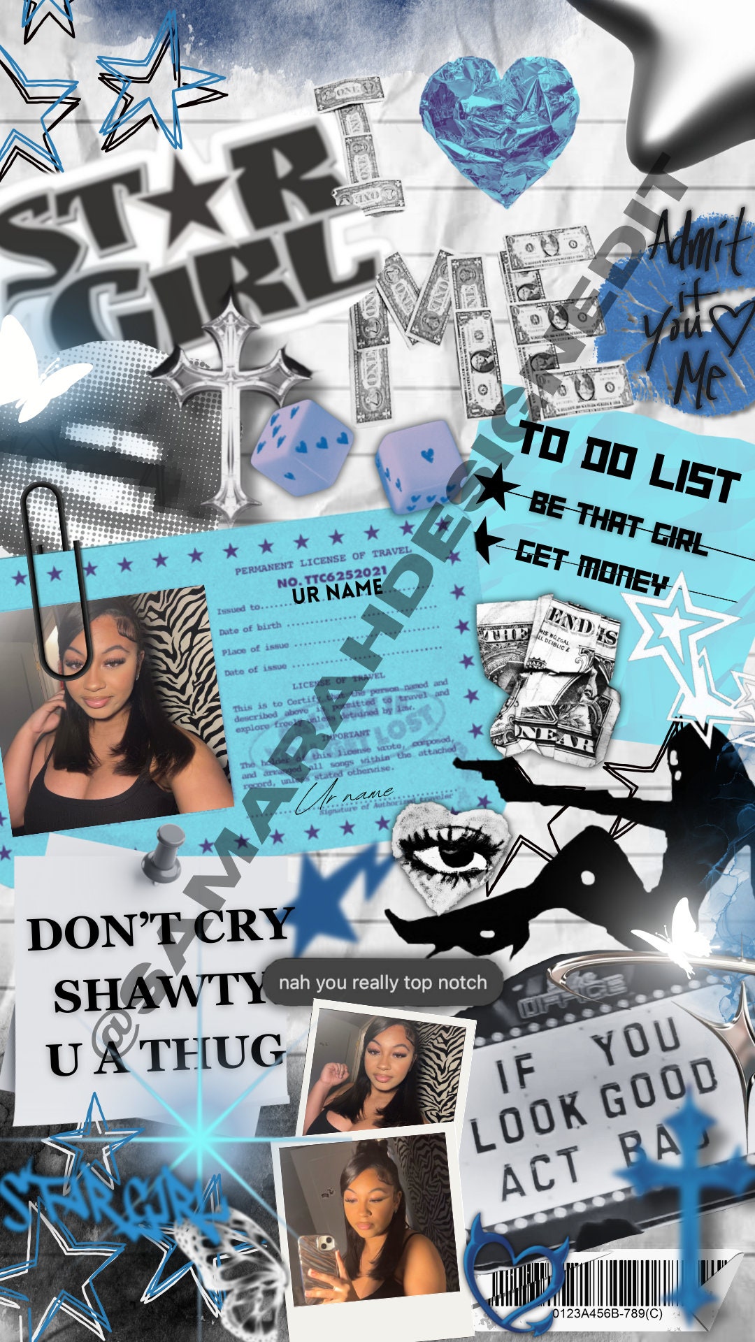 IPhone Wallpaper (STARGIRL Blue)