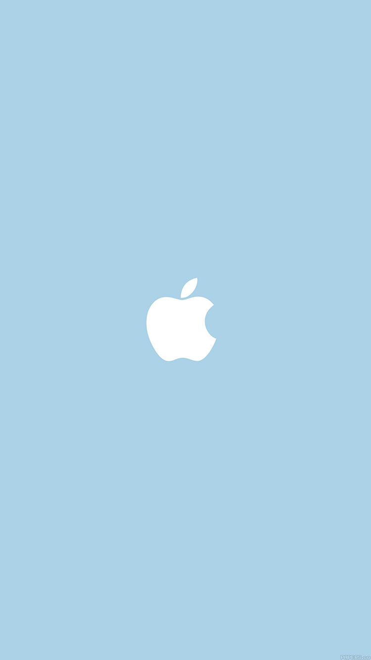 iPhoneXpapers simple logo blue minimal