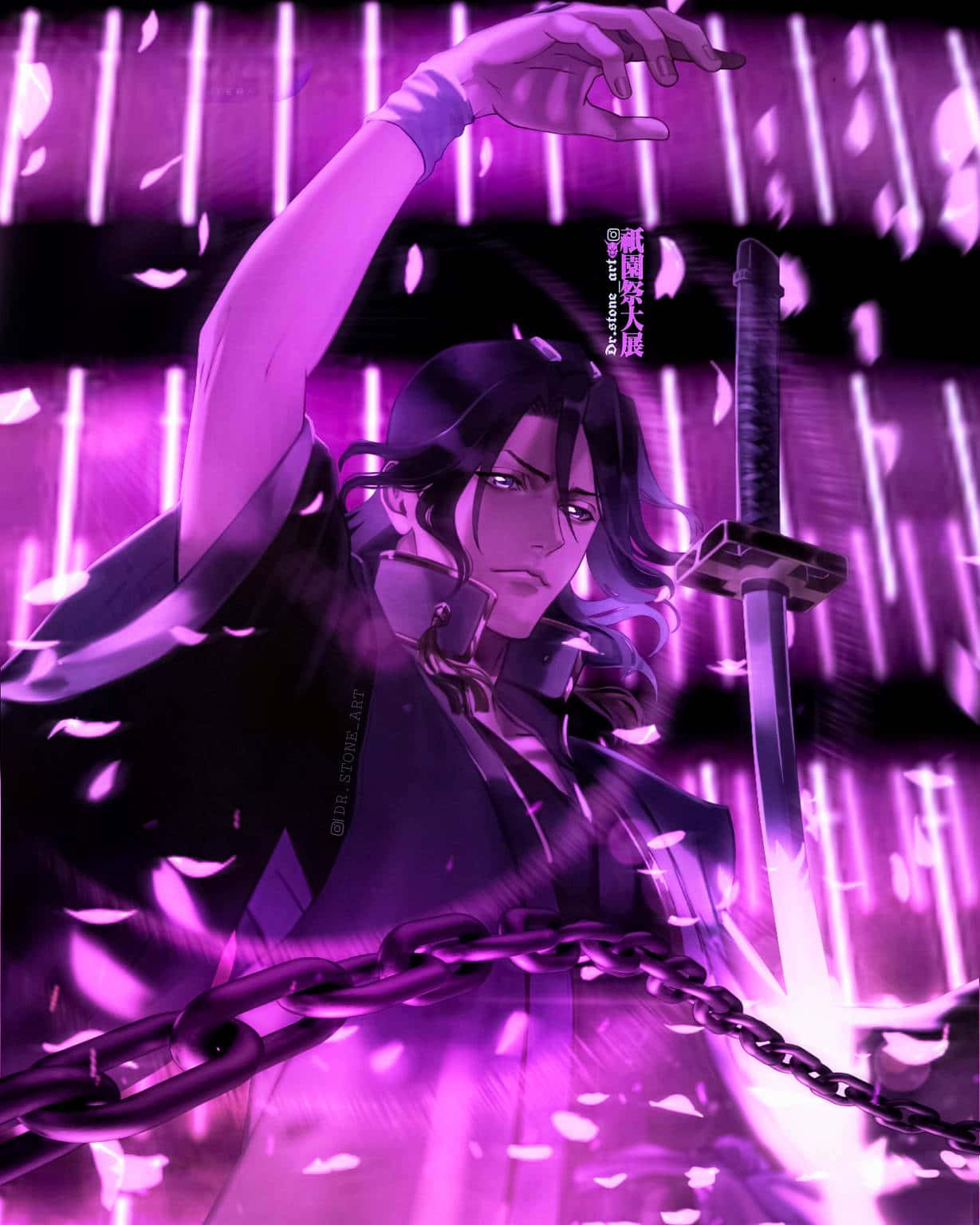 Download Byakuya Kuchiki as Captain of the 6th Division in the Gotei 13 Wallpaper