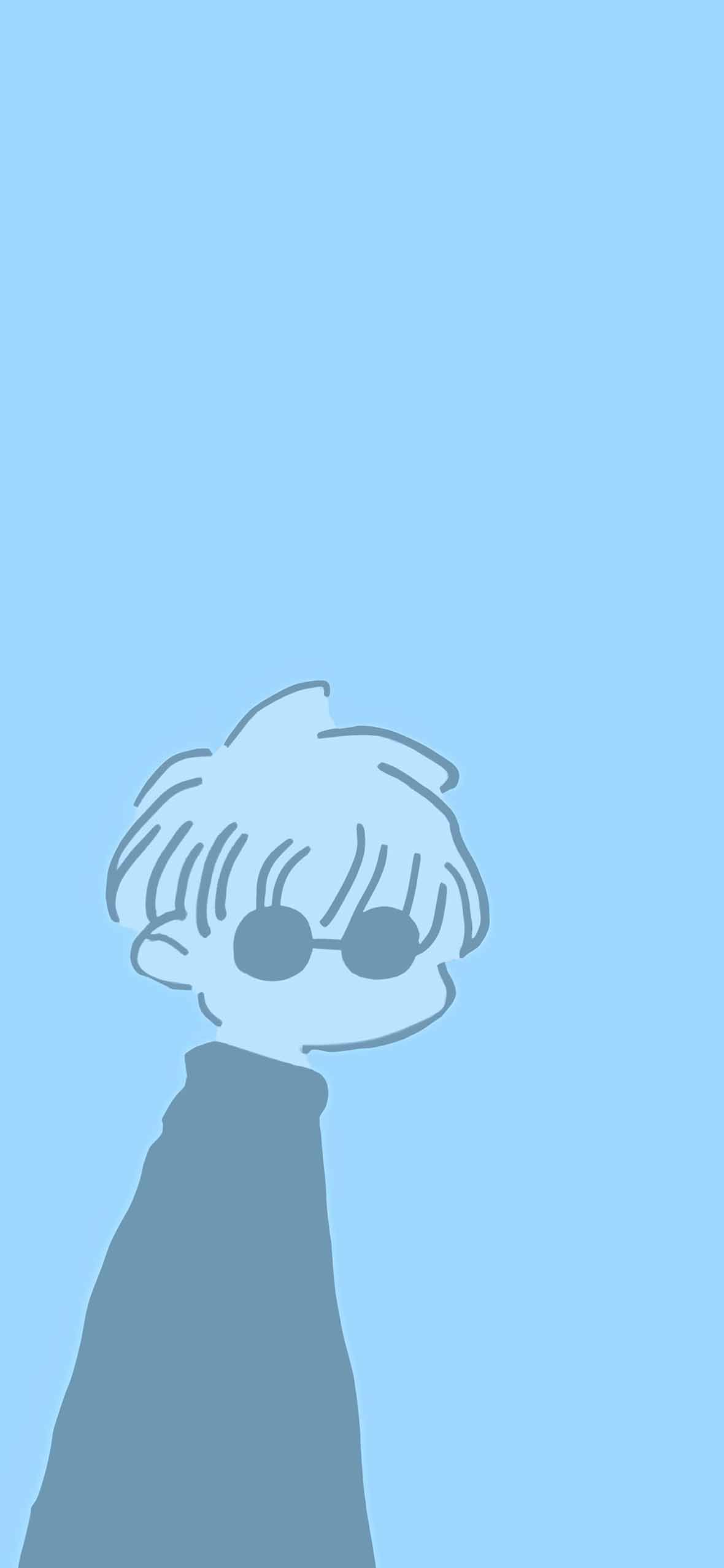 Funny Satoru Gojo Minimalist Wallpaper Phone Wallpaper