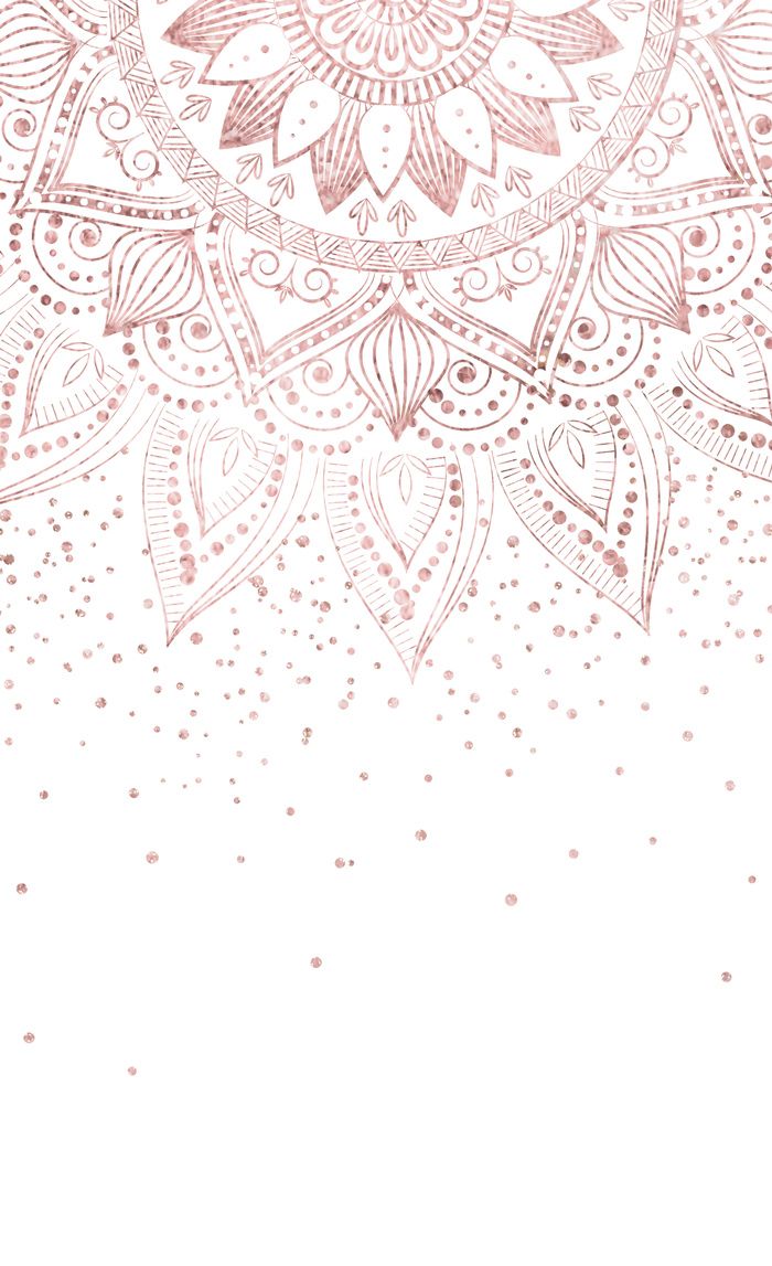 Elegant Rose Gold Mandala Confetti Design Window Curtains Gold Wallpaper iPhone 6 Wallpaper & Background Download