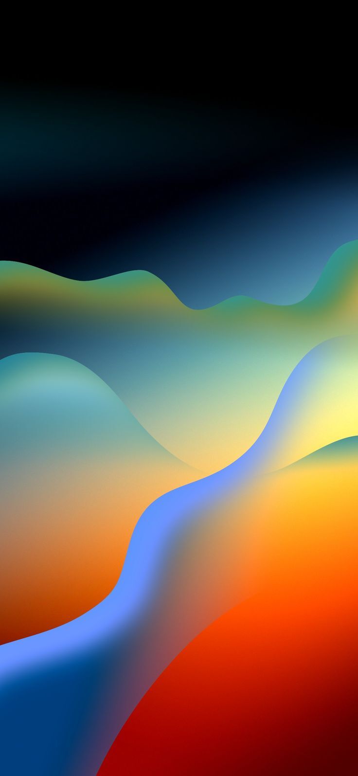 Apple iPhone 16 Stock Gradients Multi Color Colourful