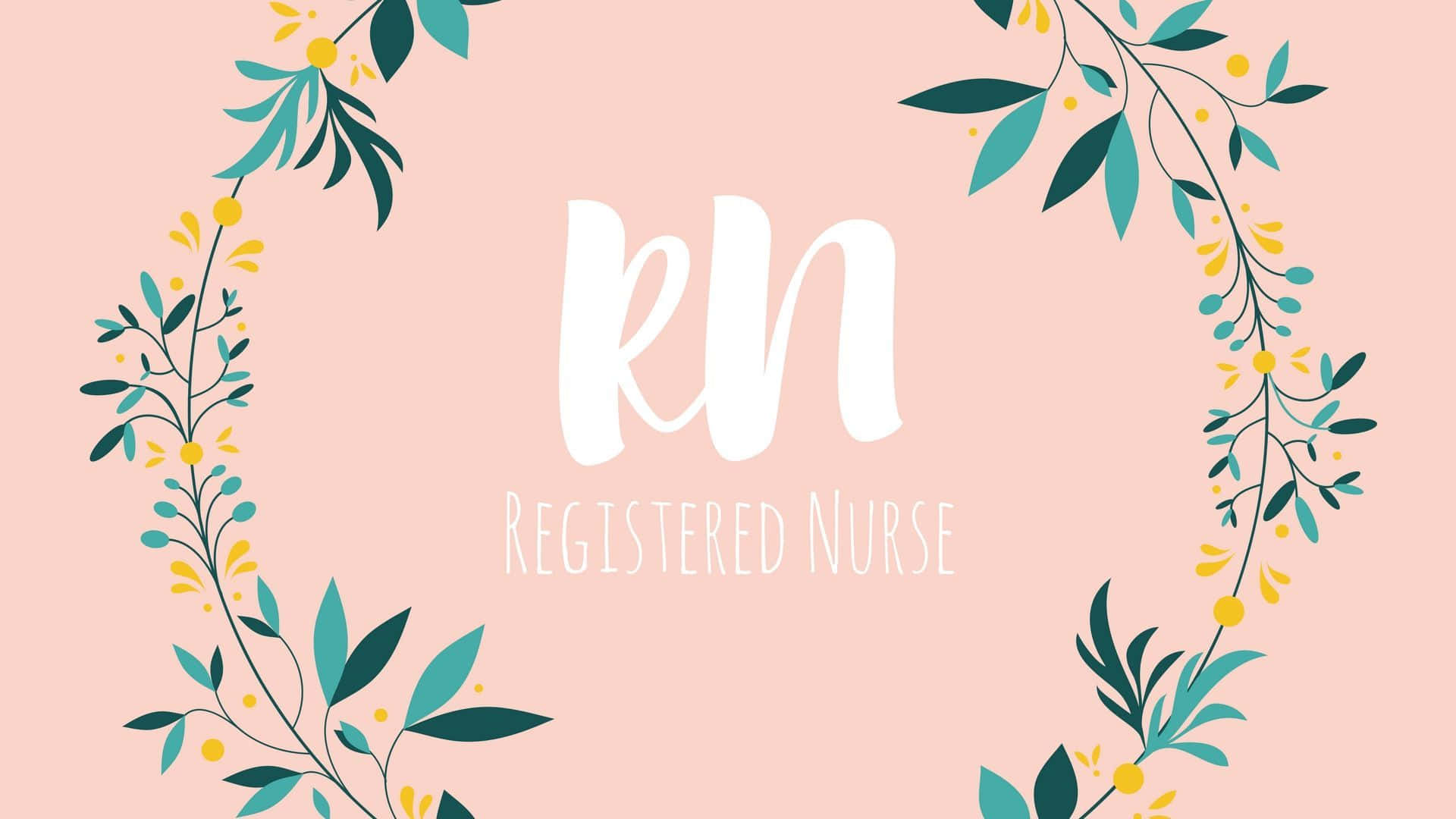 Download A Pink Background With The Words Registered Nurse