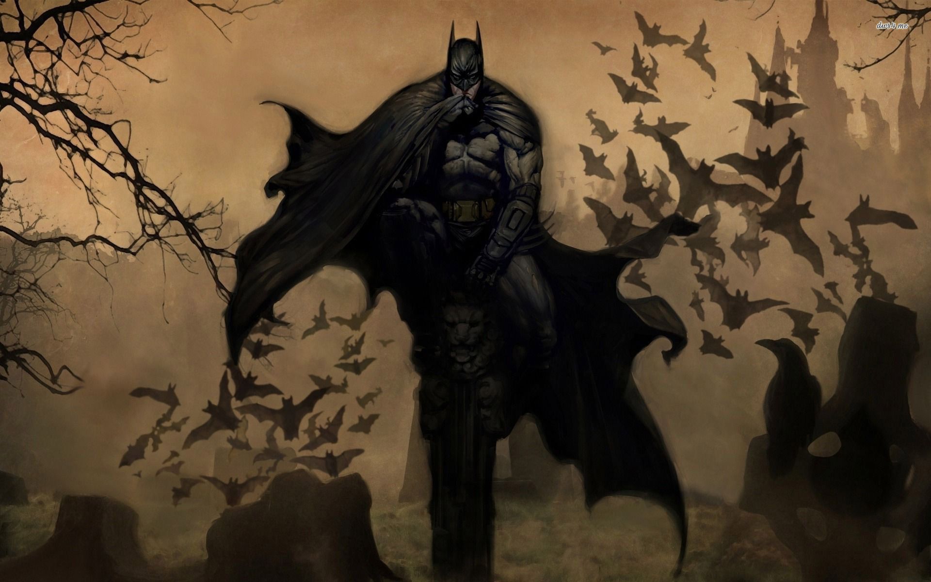 Download Wallpaper 1920x1080 Batman, Bruce wayne, Dark knight