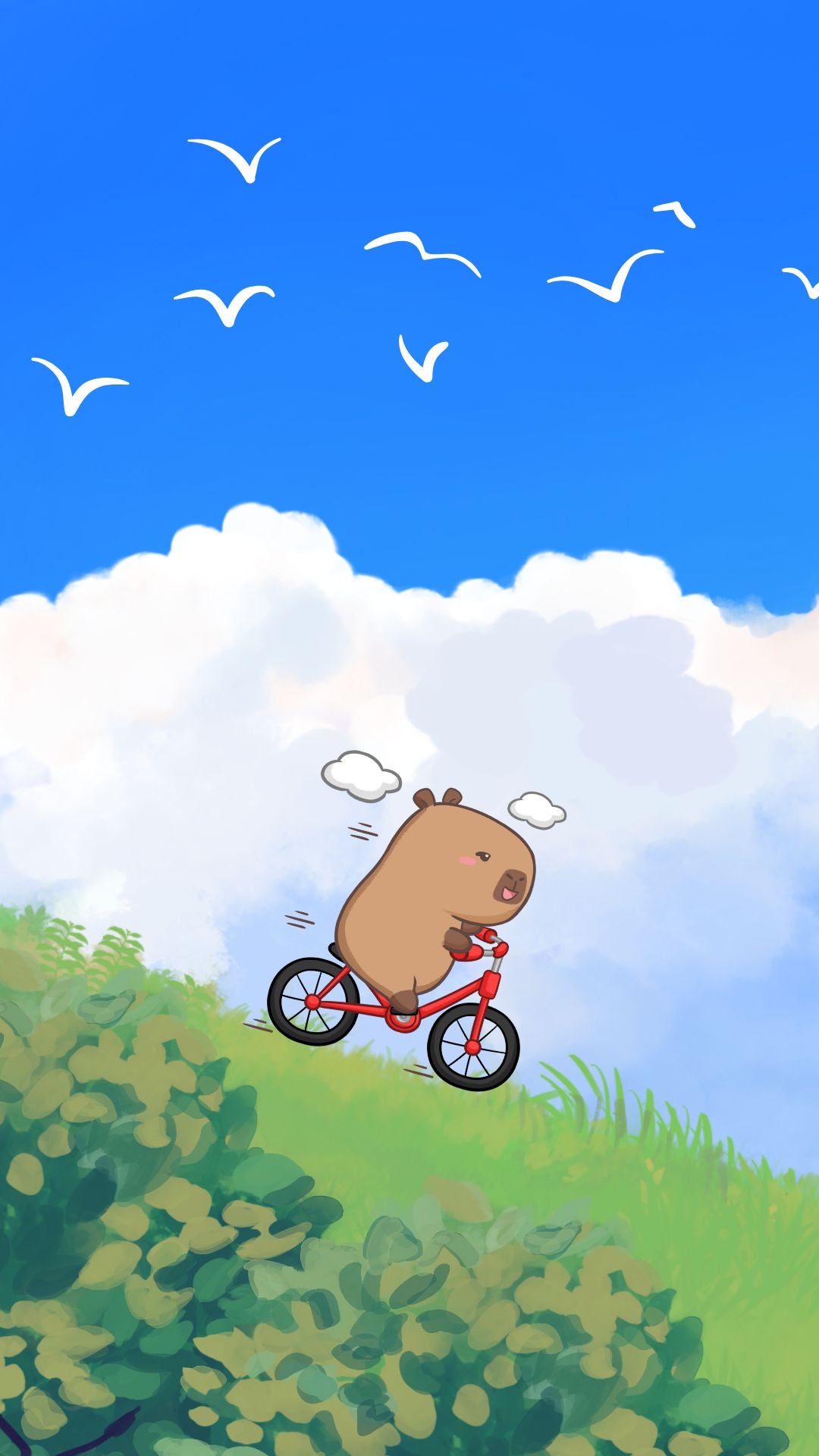 Get Free and Adorable Kawaii Capybara Wallpaper to Welcome Autumn