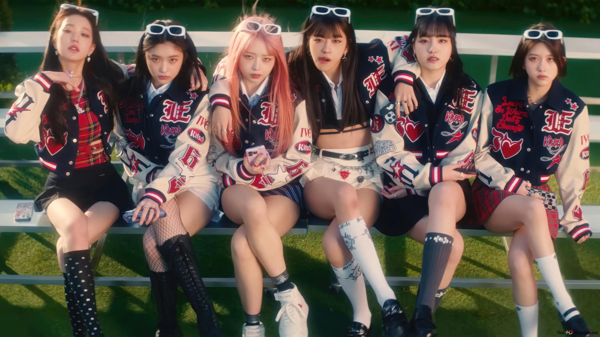 IVE (Kpop Band) Members. Kitsch MV Shoot 4K wallpaper download