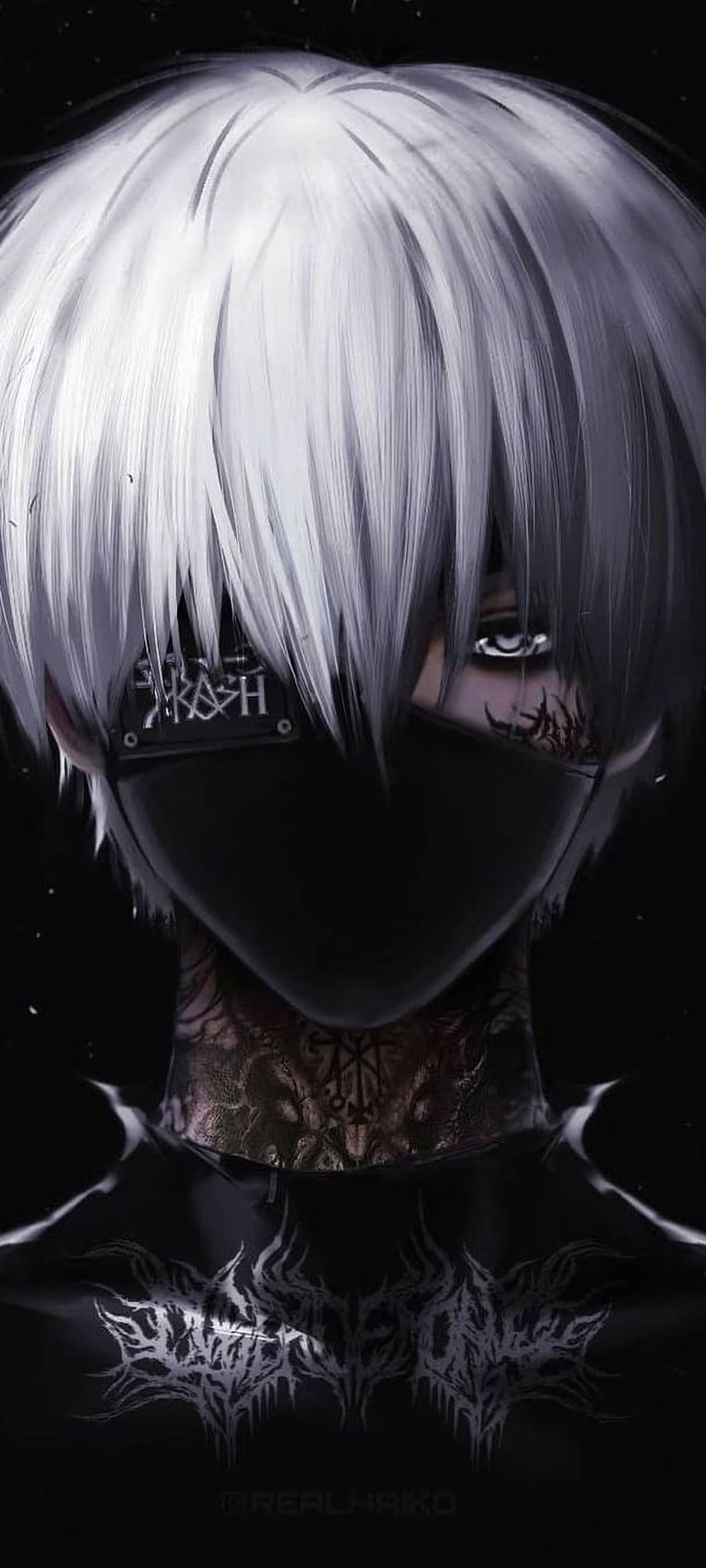 Wallpaper Anime, Ken Kaneki, Tokyo Ghoul, Eyelash, Purple, Background Free Image