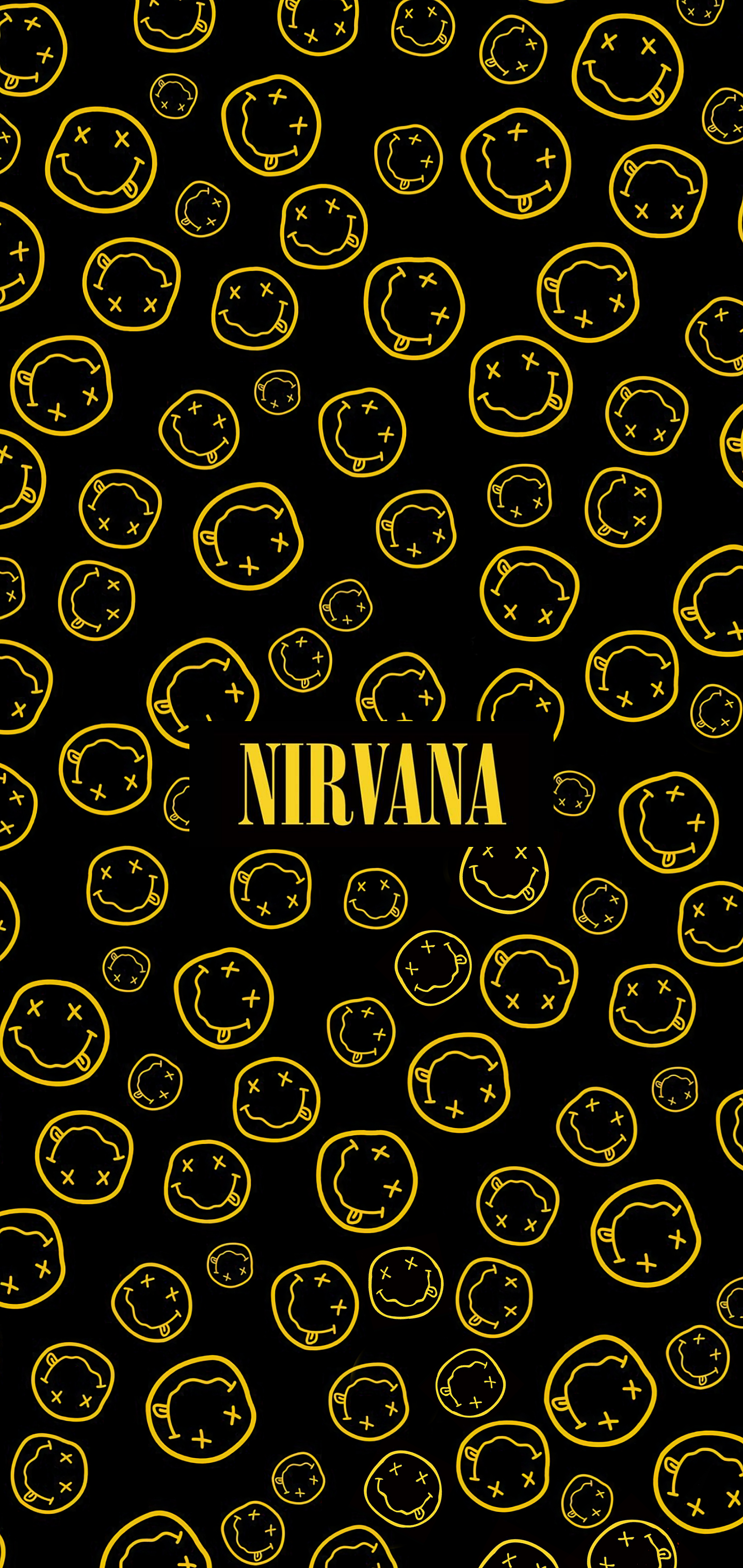 Nirvana Smiley Graphic WALL (With Logo)