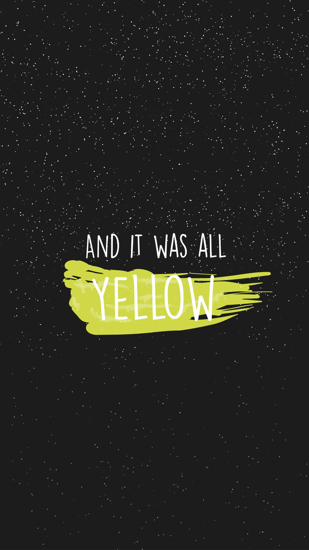 Coldplay Yellow HD iPhone Wallpaper