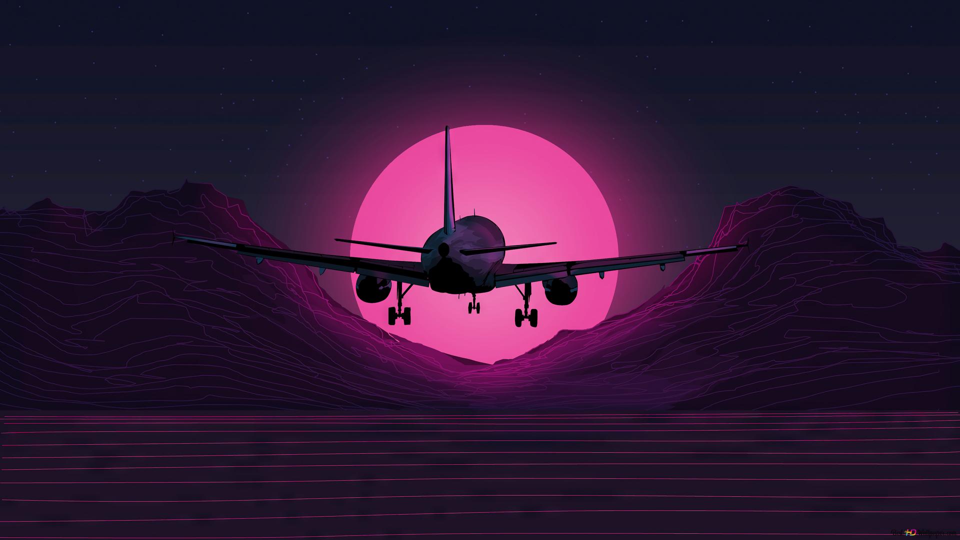 Airplane Digital Art 4K wallpaper download