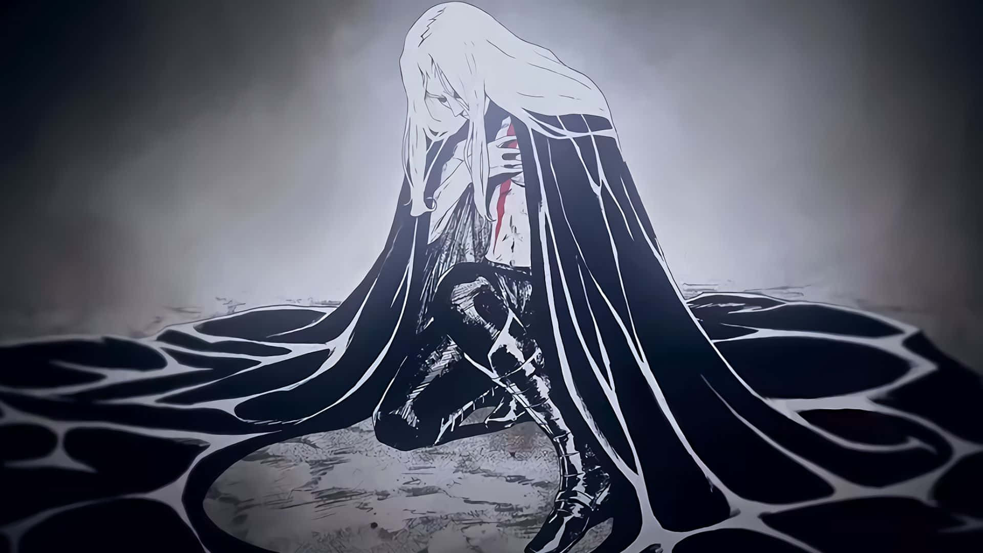 Download Alucard Brandishing His Sword In Castlevania Wallpaper