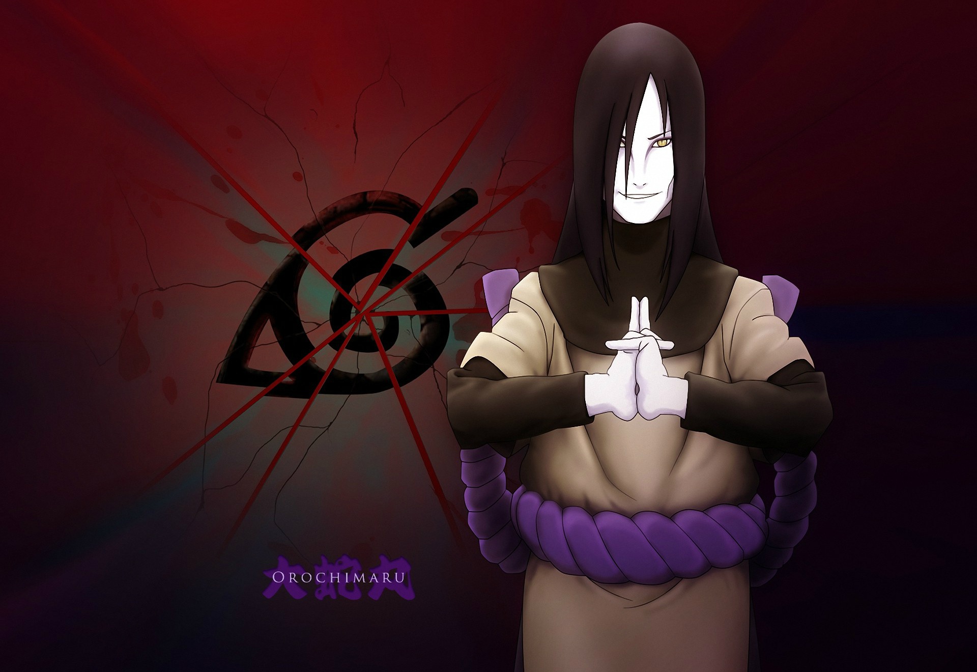 Wallpaper fragments, Naruto, grin, snake eyes, ninja, Orochimaru, Naruto Shippuden, Naruto shippuuden for mobile and desktop, section сёнэн, resolution 1920x1320