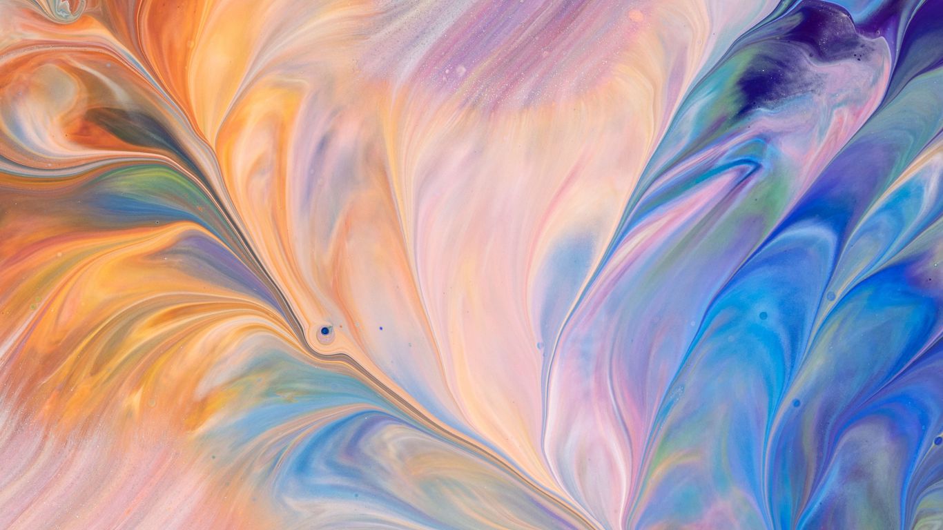 Download wallpaper 1366x768 acrylic, paint, stain, stains, abstract tablet, laptop HD background