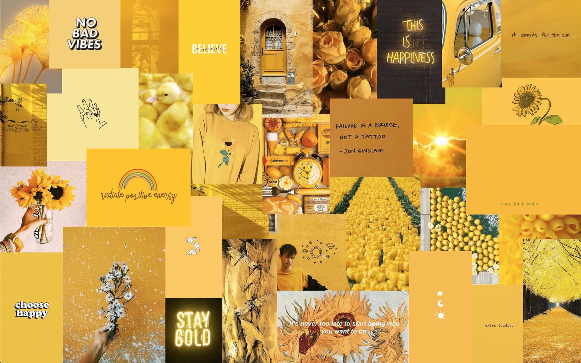 Aesthetic Yellow Wallpaper