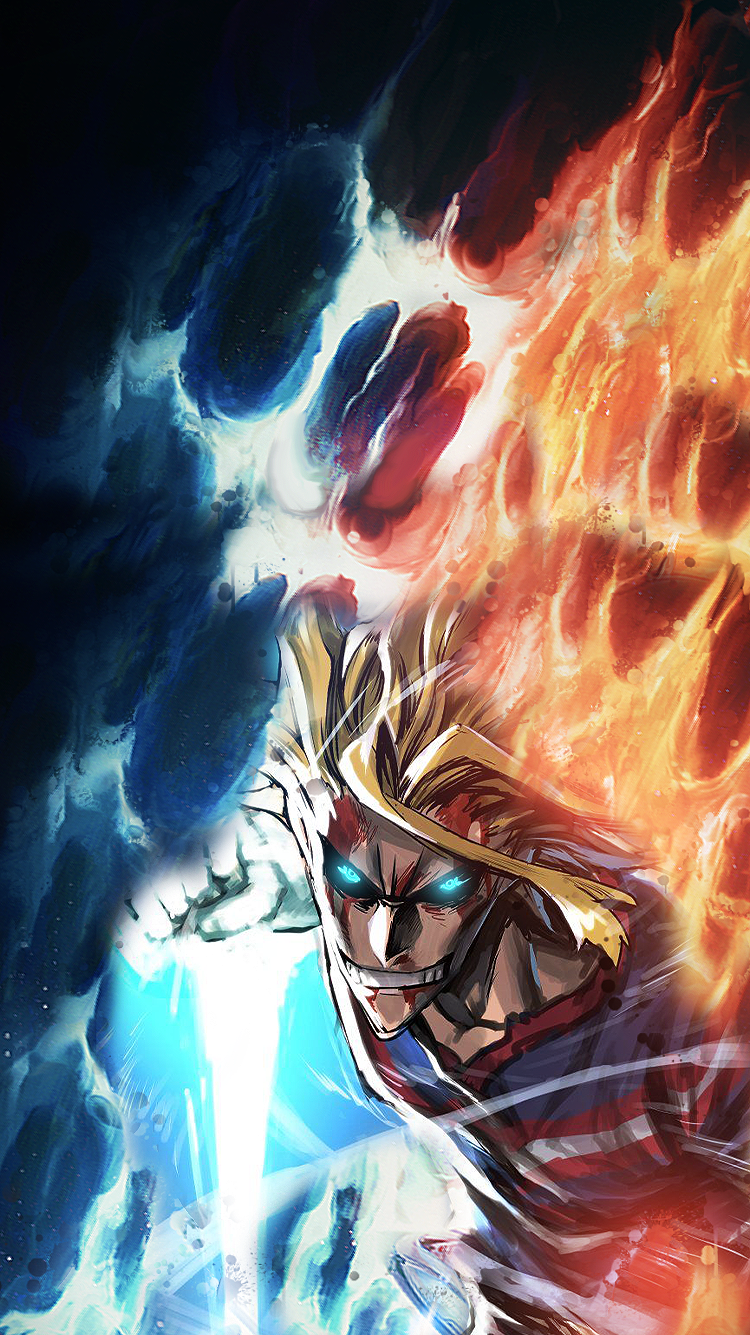 I made All Might Wallpaper for mobile