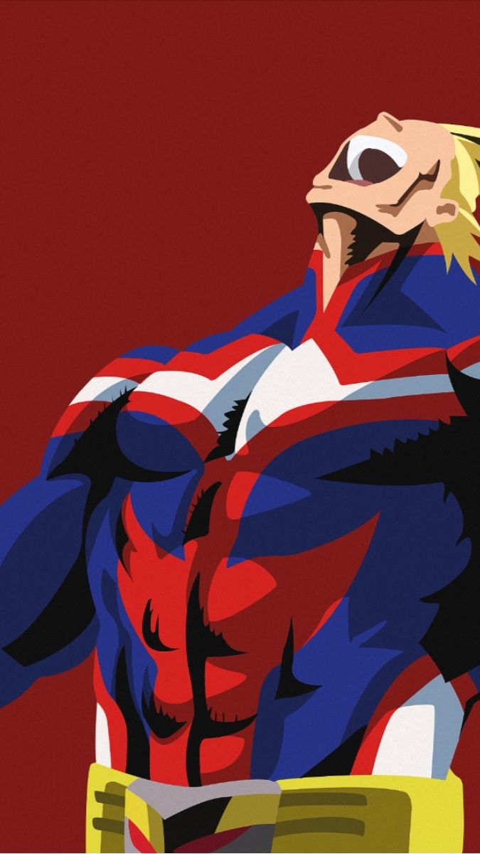 MHA Boku No Hero Academia My Hero Academia All Might Phone Wallpaper