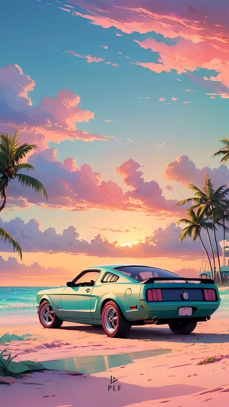 Wallpaper Anime Car
