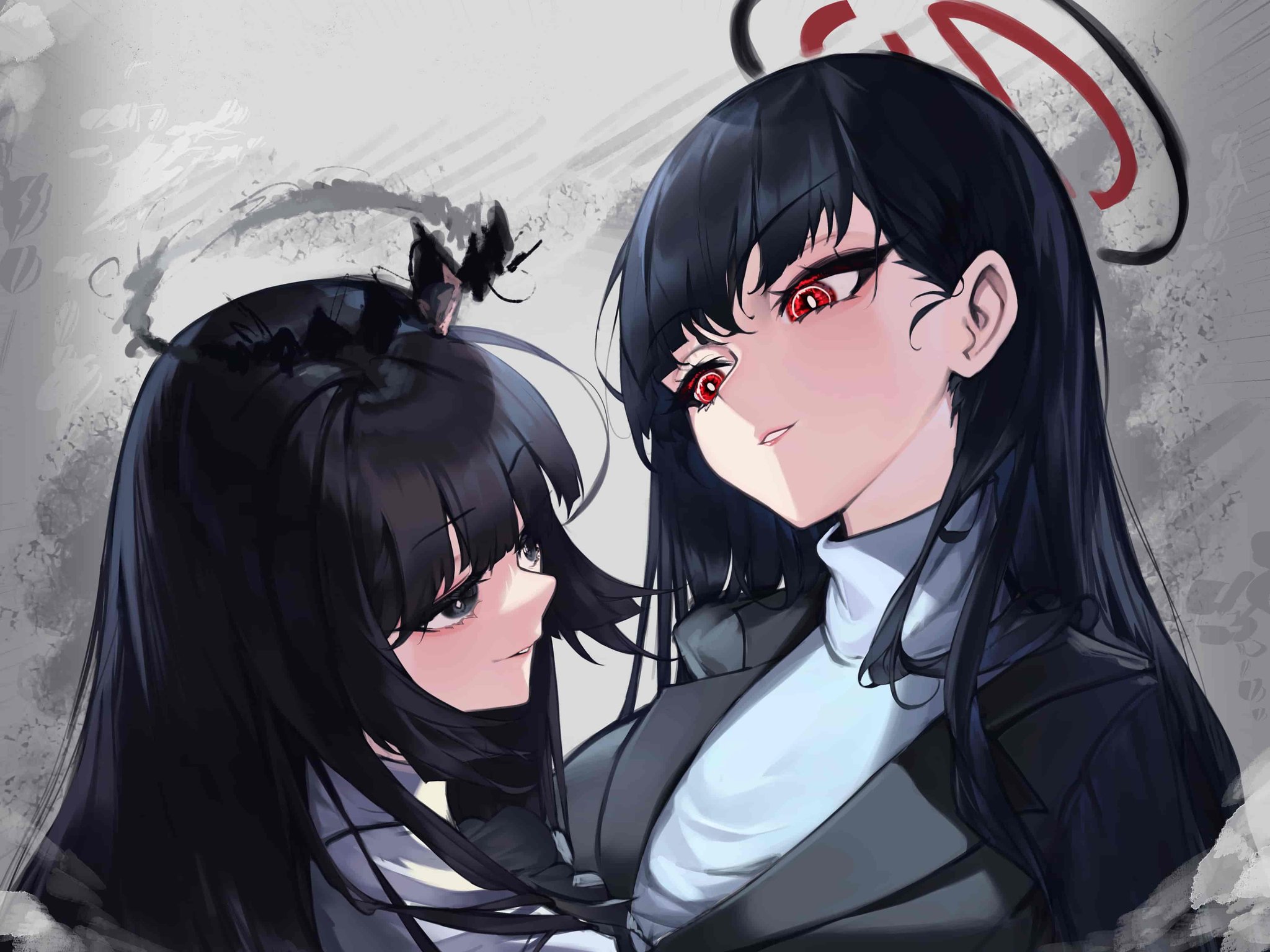 SC:M Rio Vs. Virtuosa Choose Your Best Black Haired Beauty :D #Virtuosa #Arknights #BlueArchive