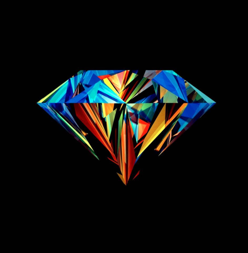 Download An Eye Catching And Cool 3D Diamond Wallpaper