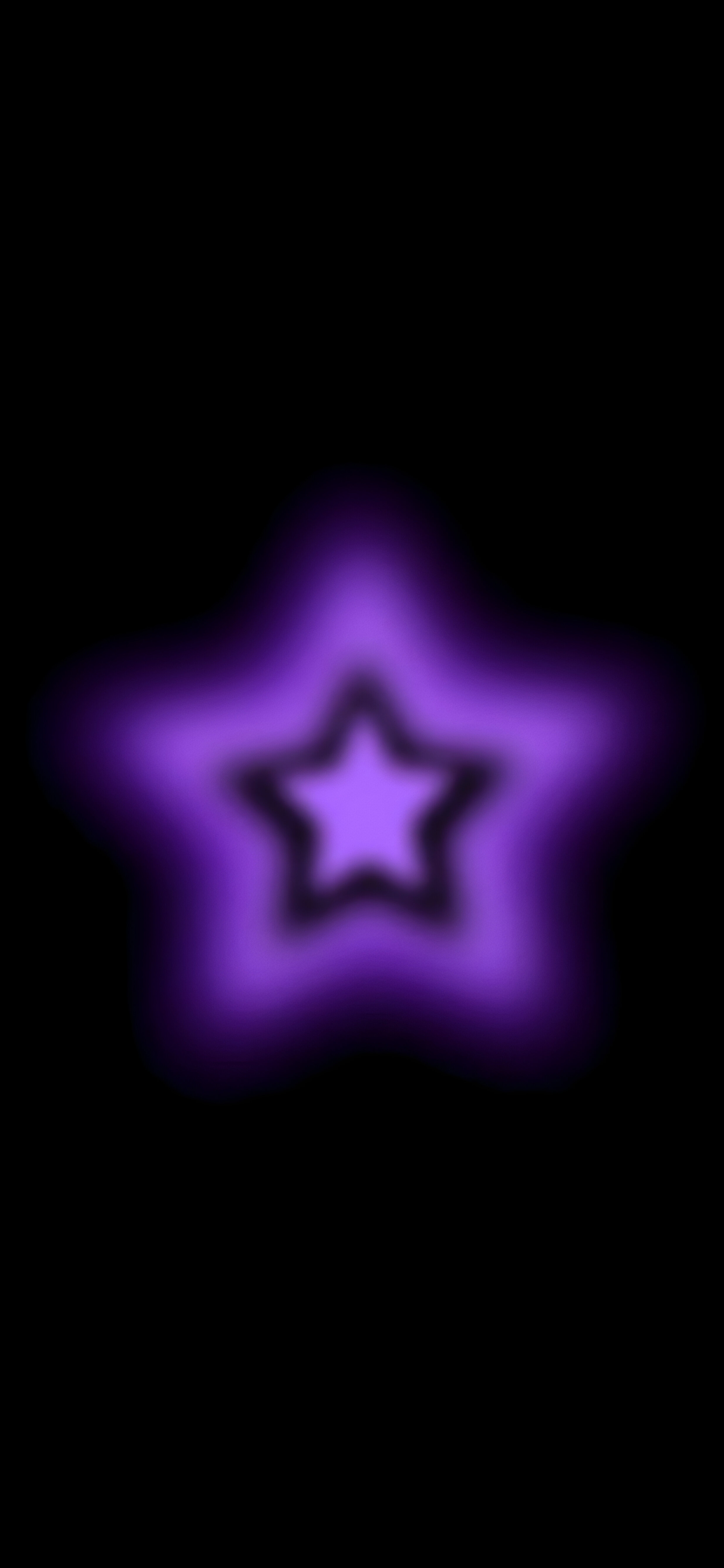 Glowing Purple Star Neon Wallpaper Minimalistic Wallpaper