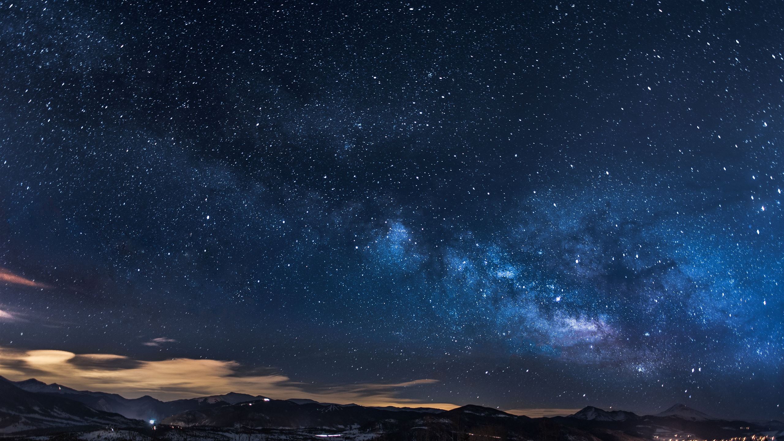 milkway glowing stars sky 5k MacBook Air Wallpaper Download