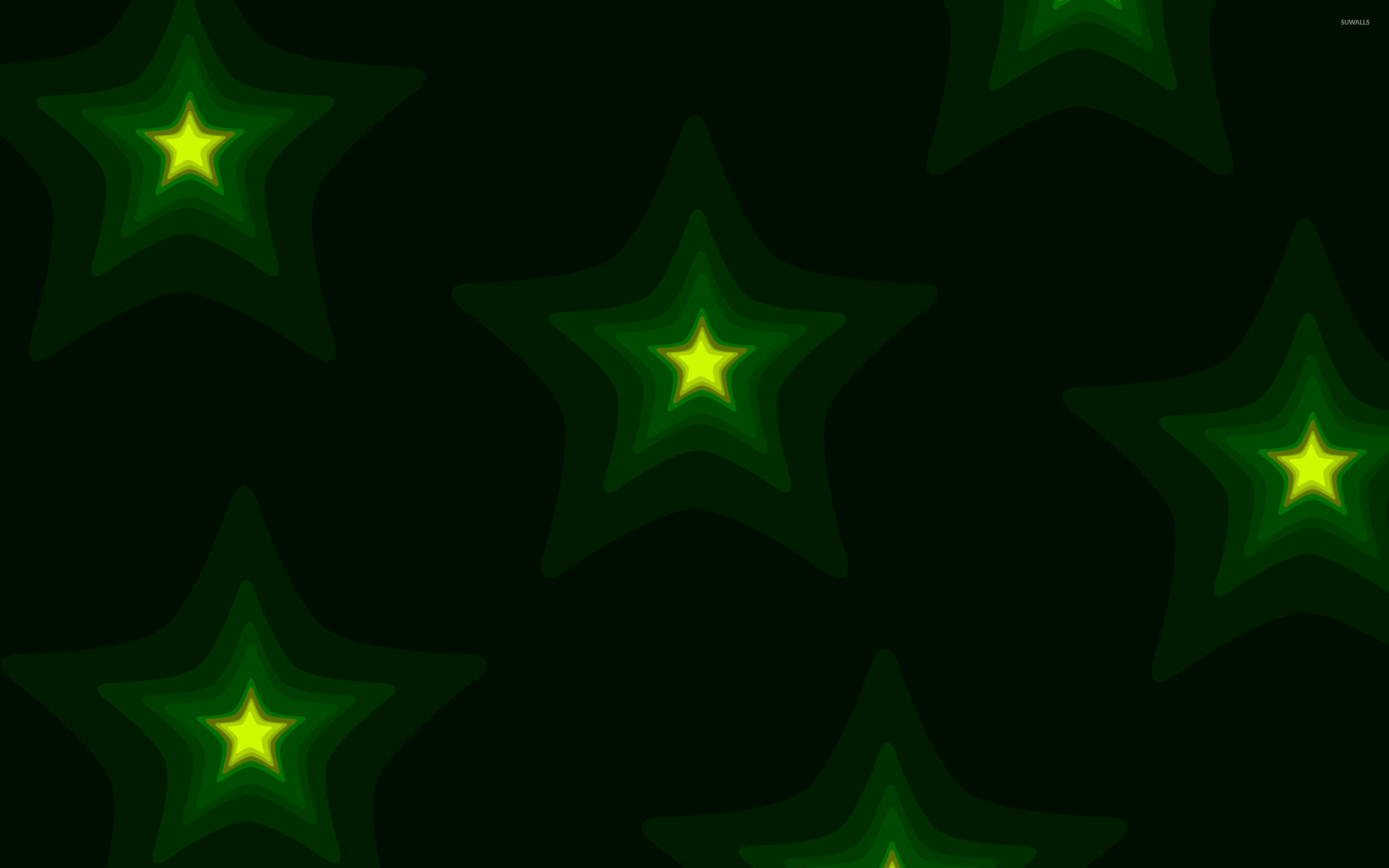 Glowing green stars [2] wallpaper wallpaper