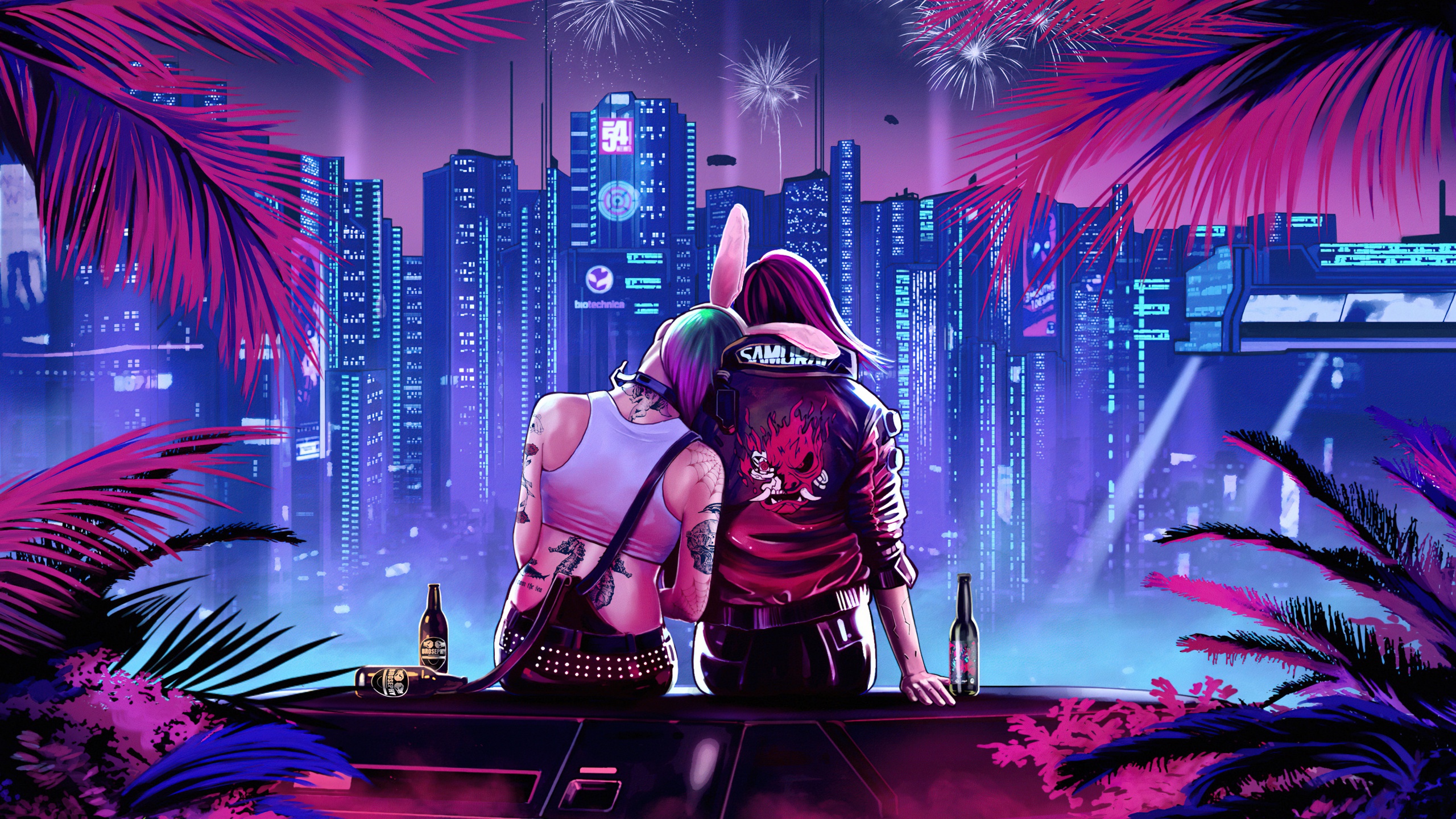 Cyberpunk 2077 Wallpaper 4K, Romantic, Dystopian