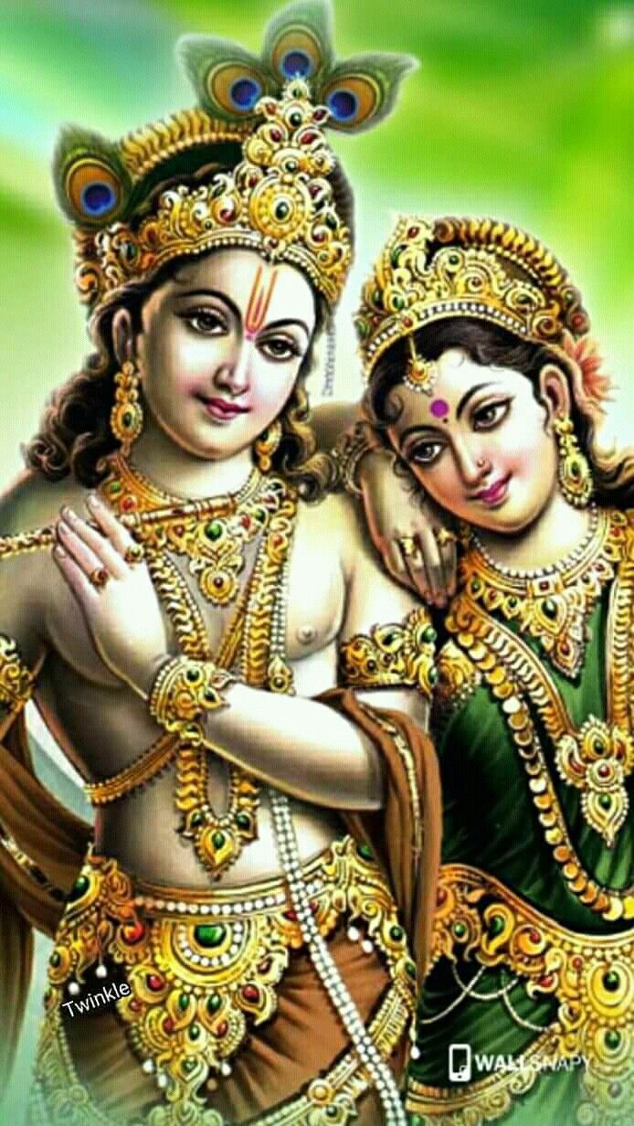 Radhe Radhe Jai Shri Krishna Good Morning Wallpaper
