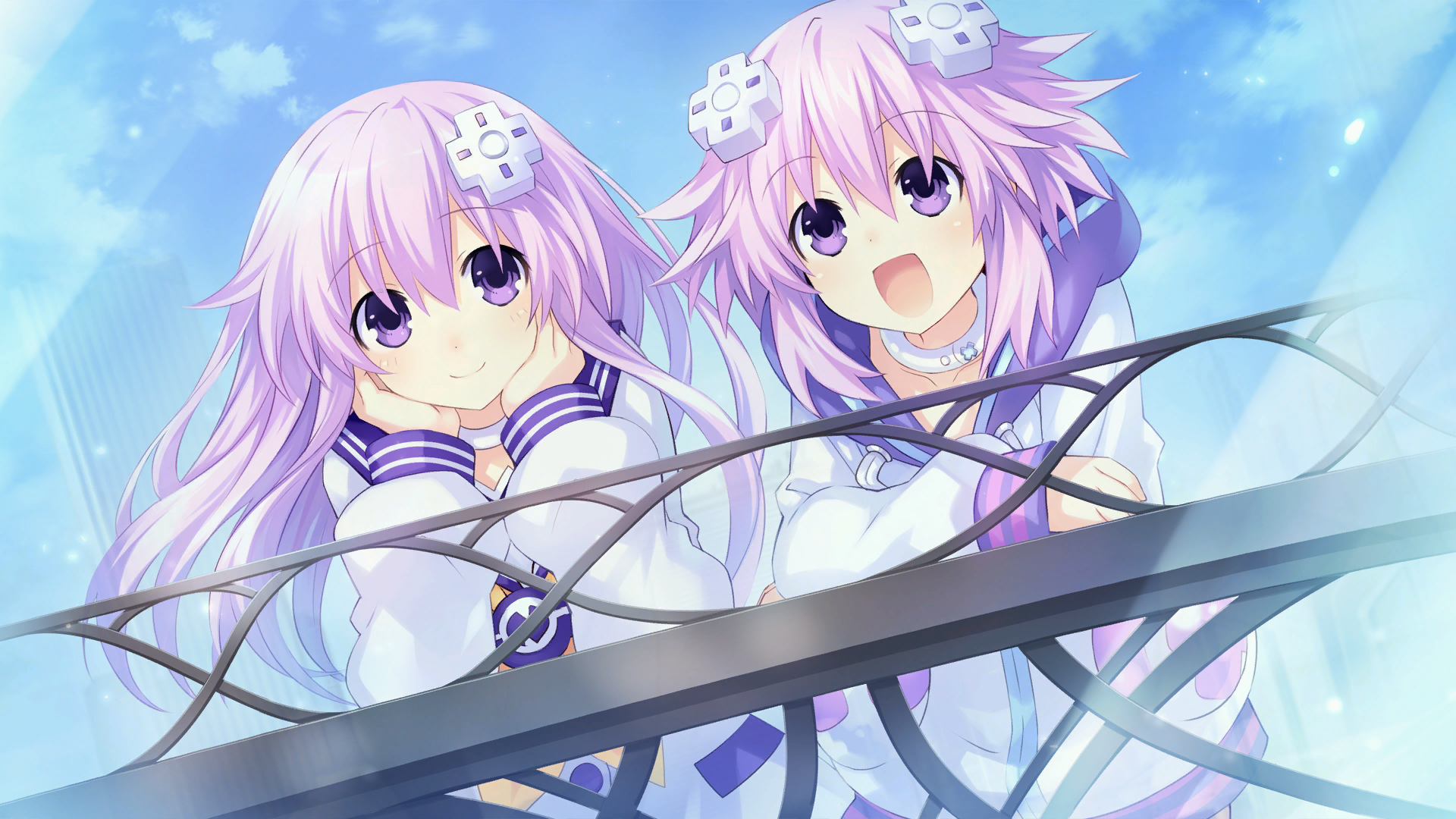 HD Wallpaper of Nepgear and Neptune from Hyperdimension Neptunia