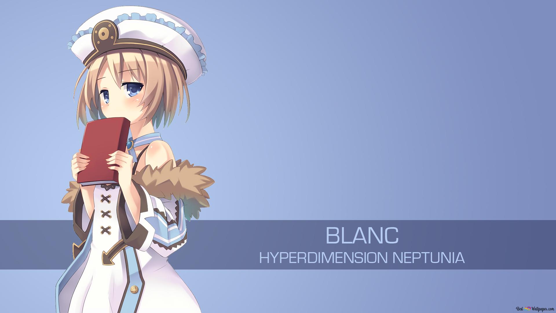 Blanc of Hyperdimension Neptunia 4K wallpaper download