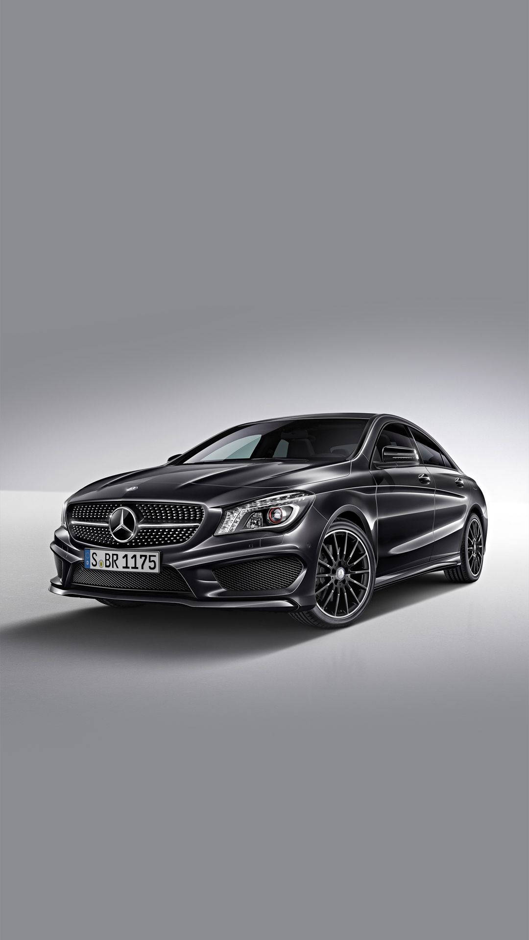 Download Black Mercedes Benz Cla iPhone Wallpaper