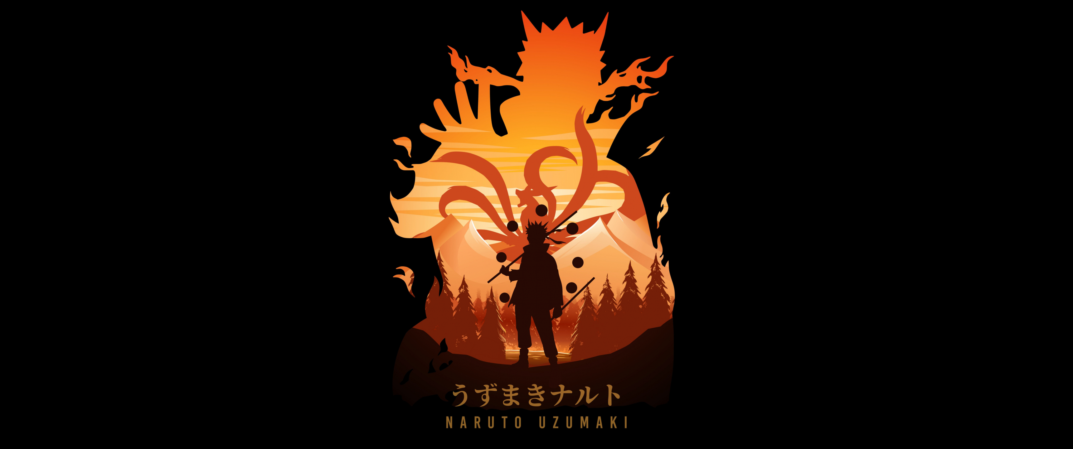 Naruto Uzumaki Wallpaper 4K, AMOLED, Black background