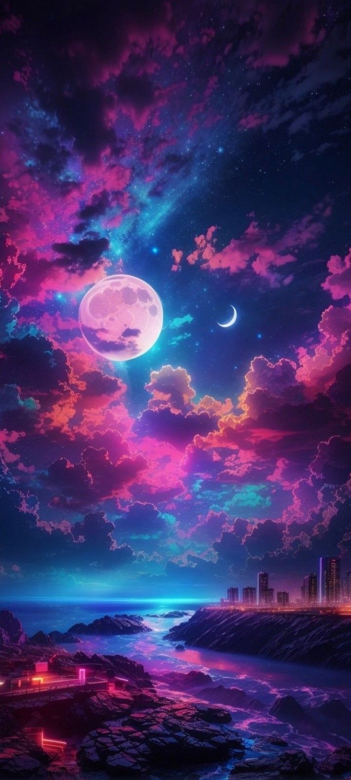 wallpaper. Cool galaxy wallpaper, Cool wallpaper art, Anime scenery wallpaper