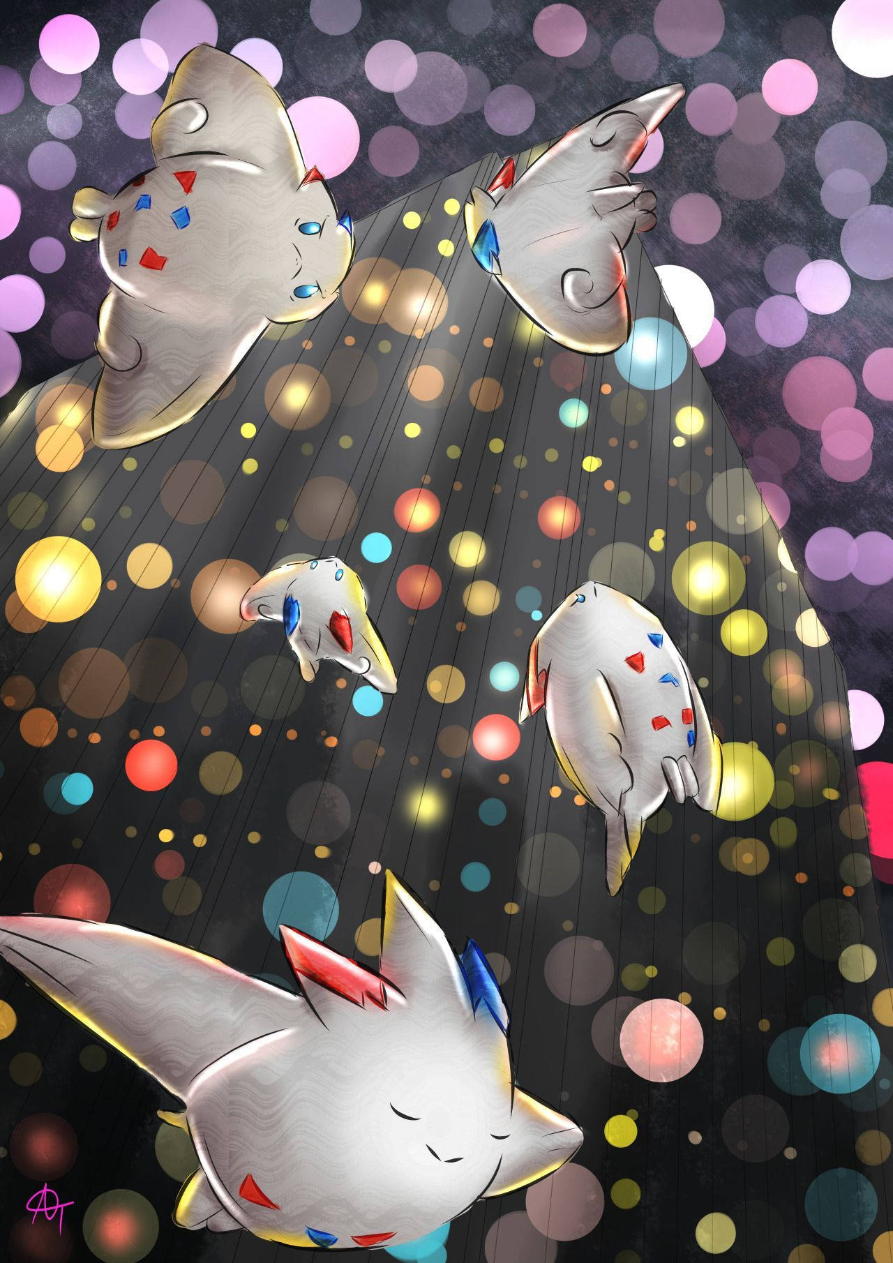Download Togekiss Flock Wallpaper