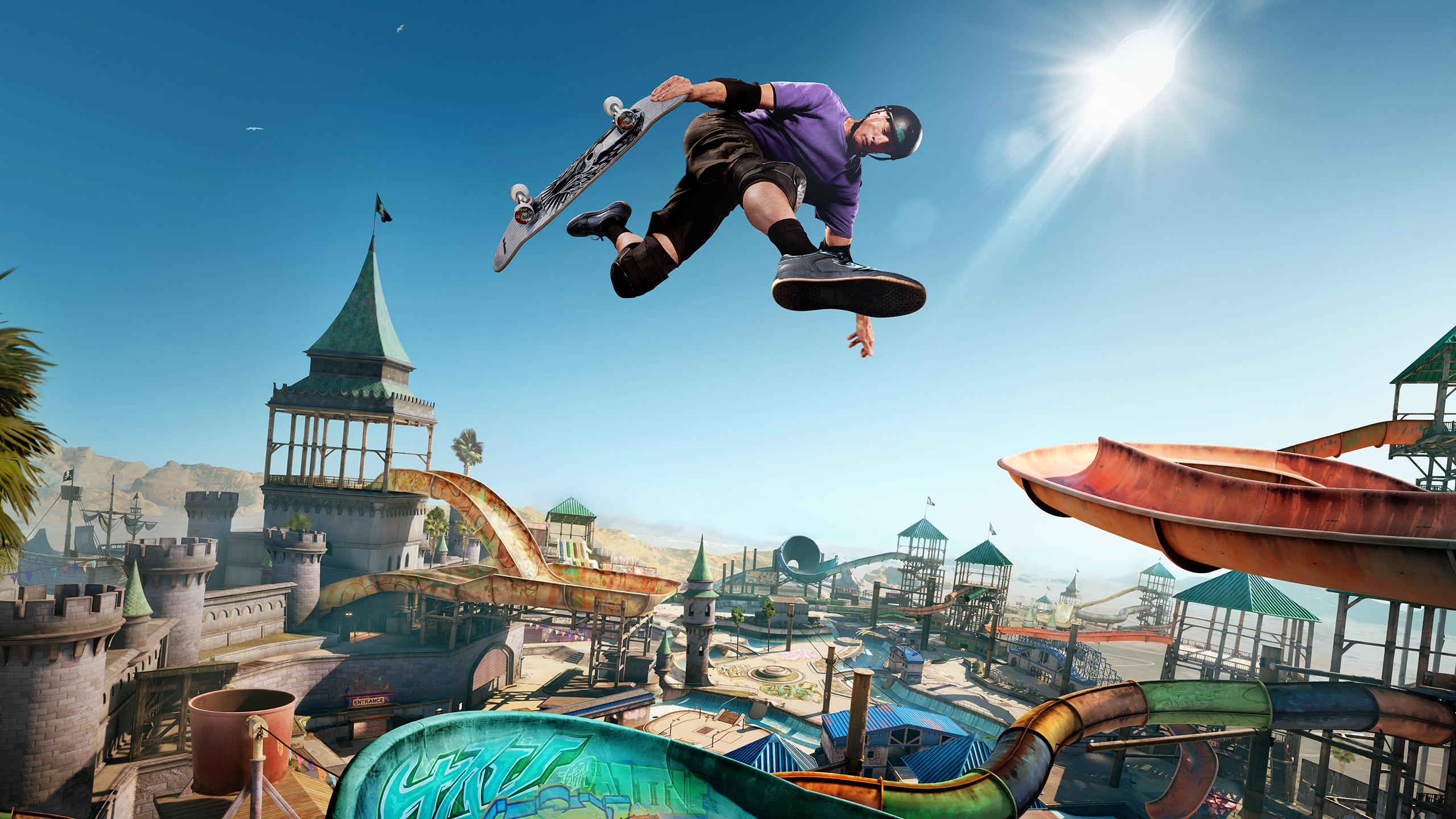 HD Wallpaper: Thrilling Skating in Tony Hawk's Pro Skater 3 & 4