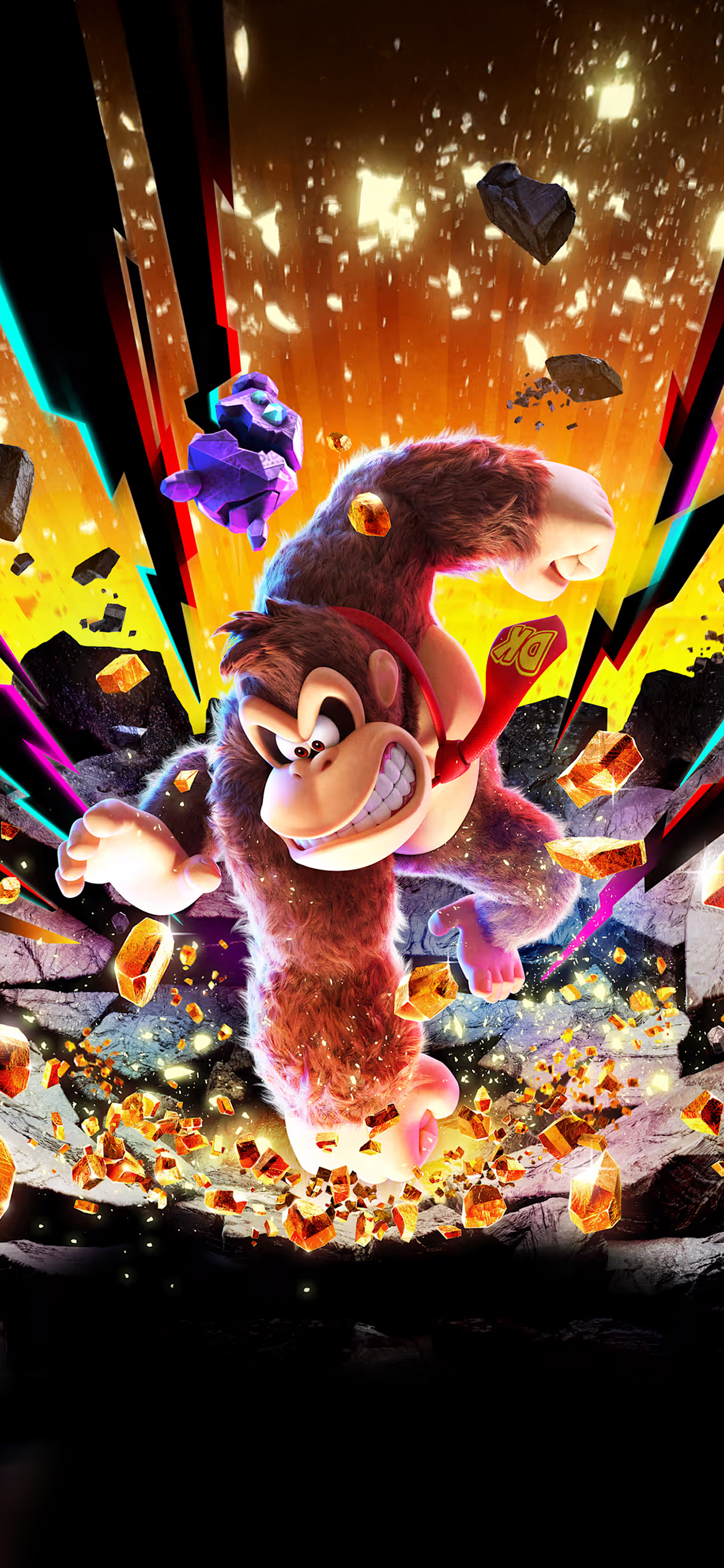 Donkey Kong Bananza Artwork Wallpaper with Monocle